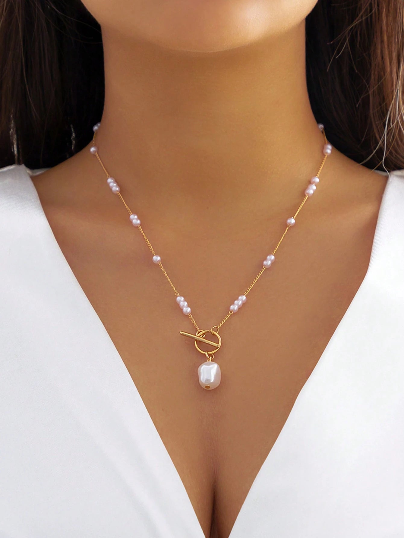 1 Pièce Collier Long 23