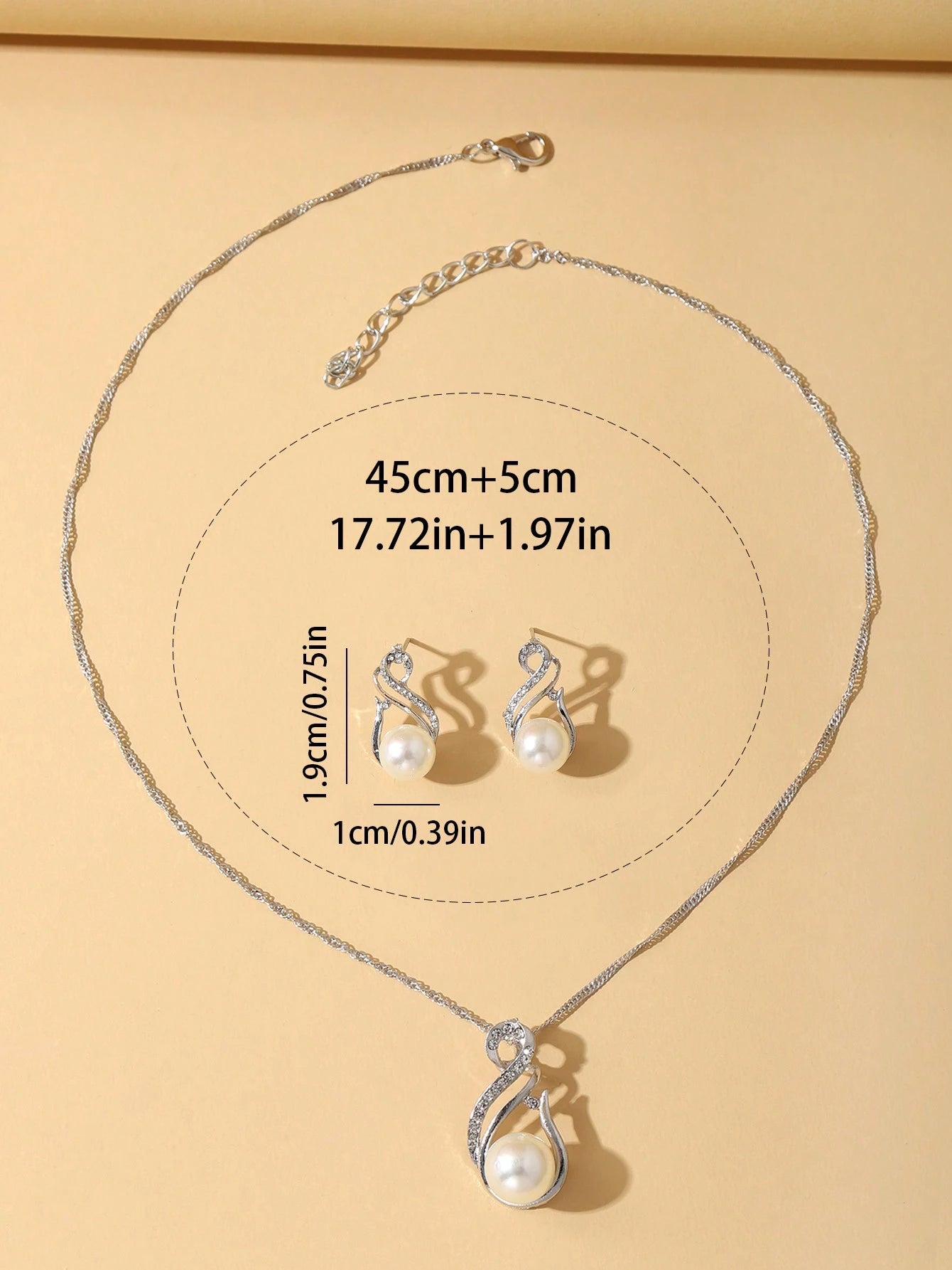 1 set/1 pièce Collier et 1 paire 24