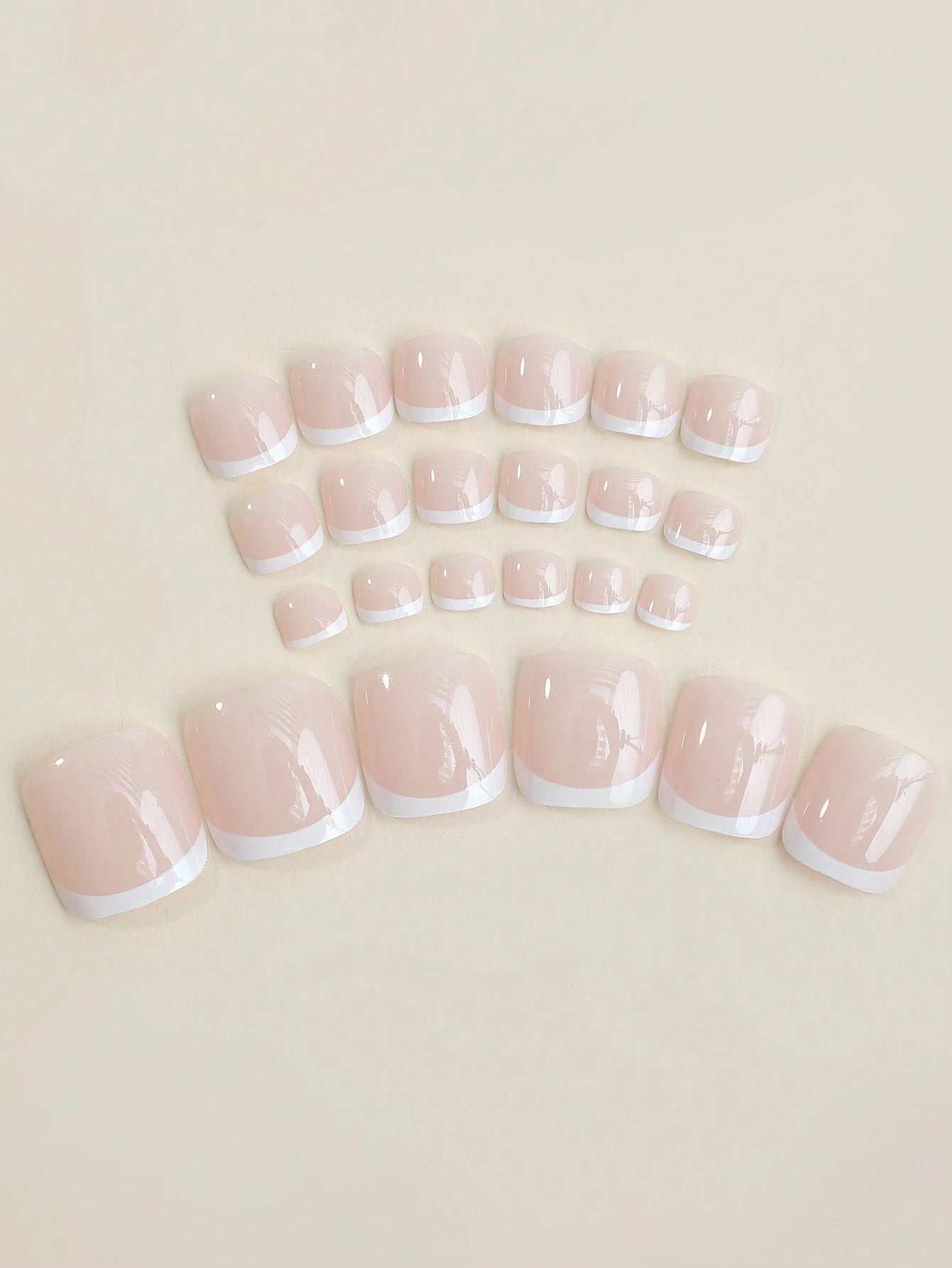 24 pièces Faux ongle orteil 15