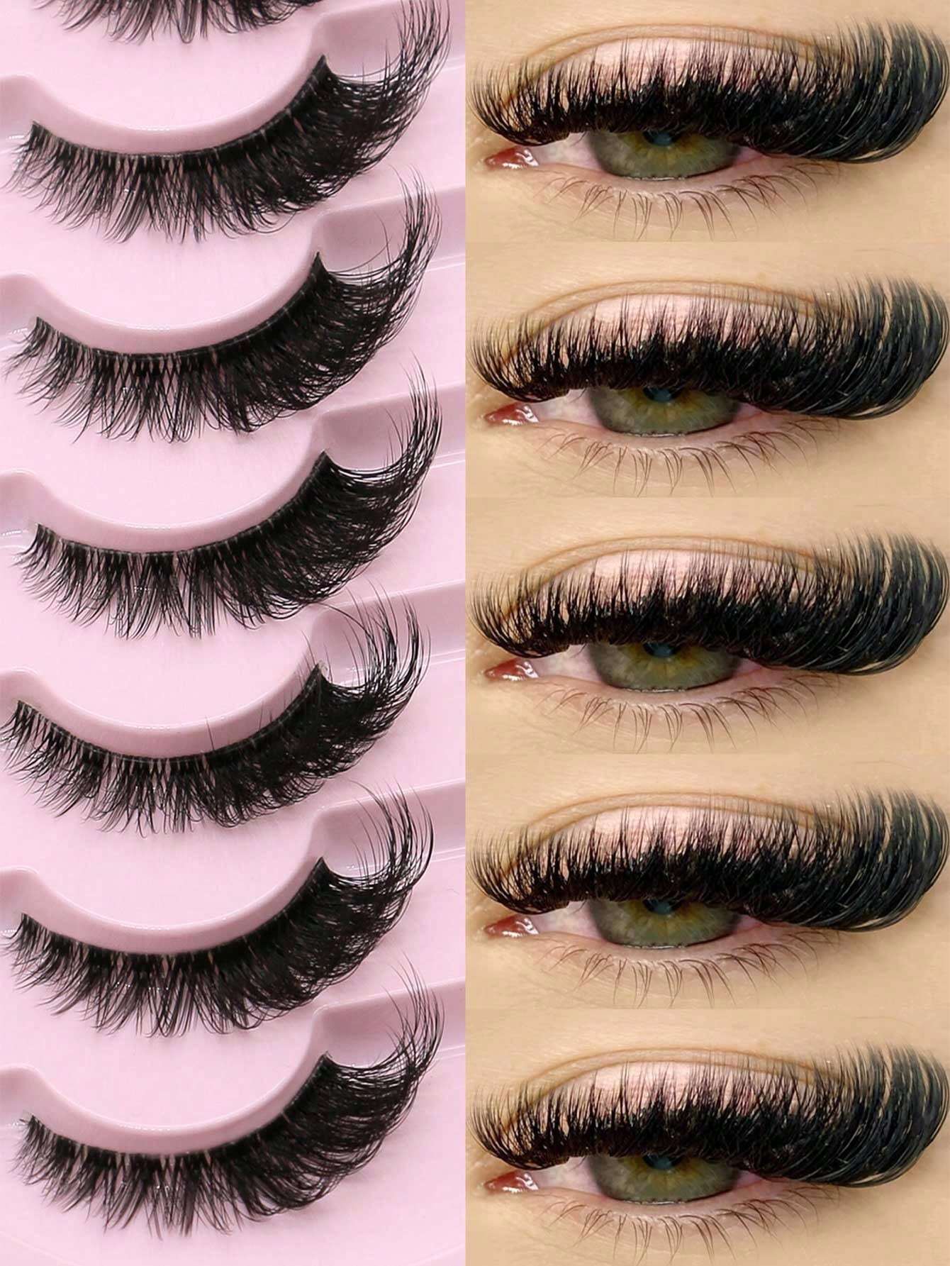 7 paires de faux cils 03