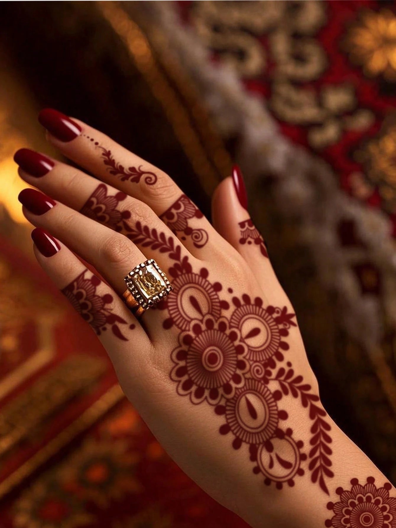 4 وشم زهري مقاس 37