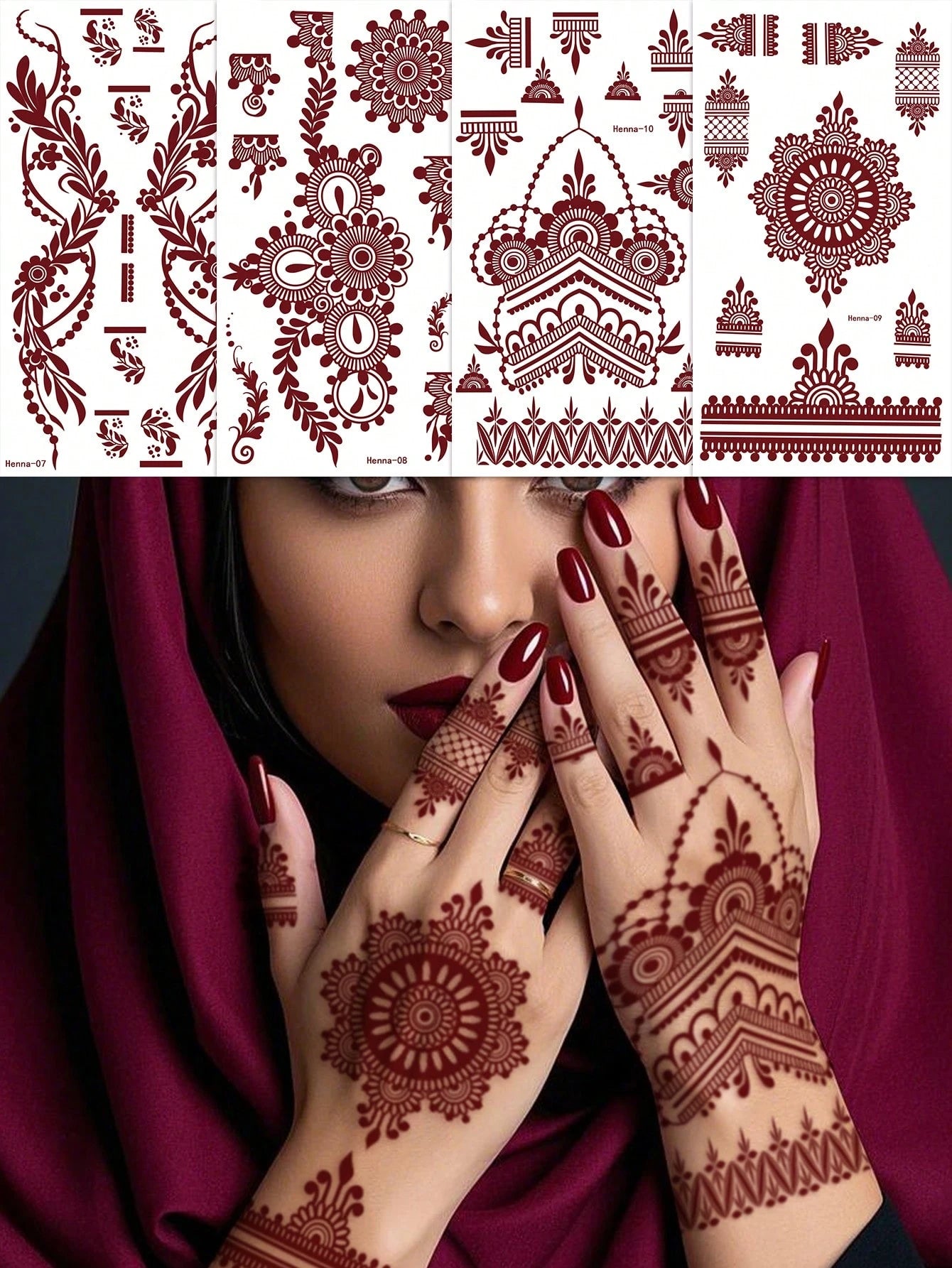 4 وشم زهري مقاس 37
