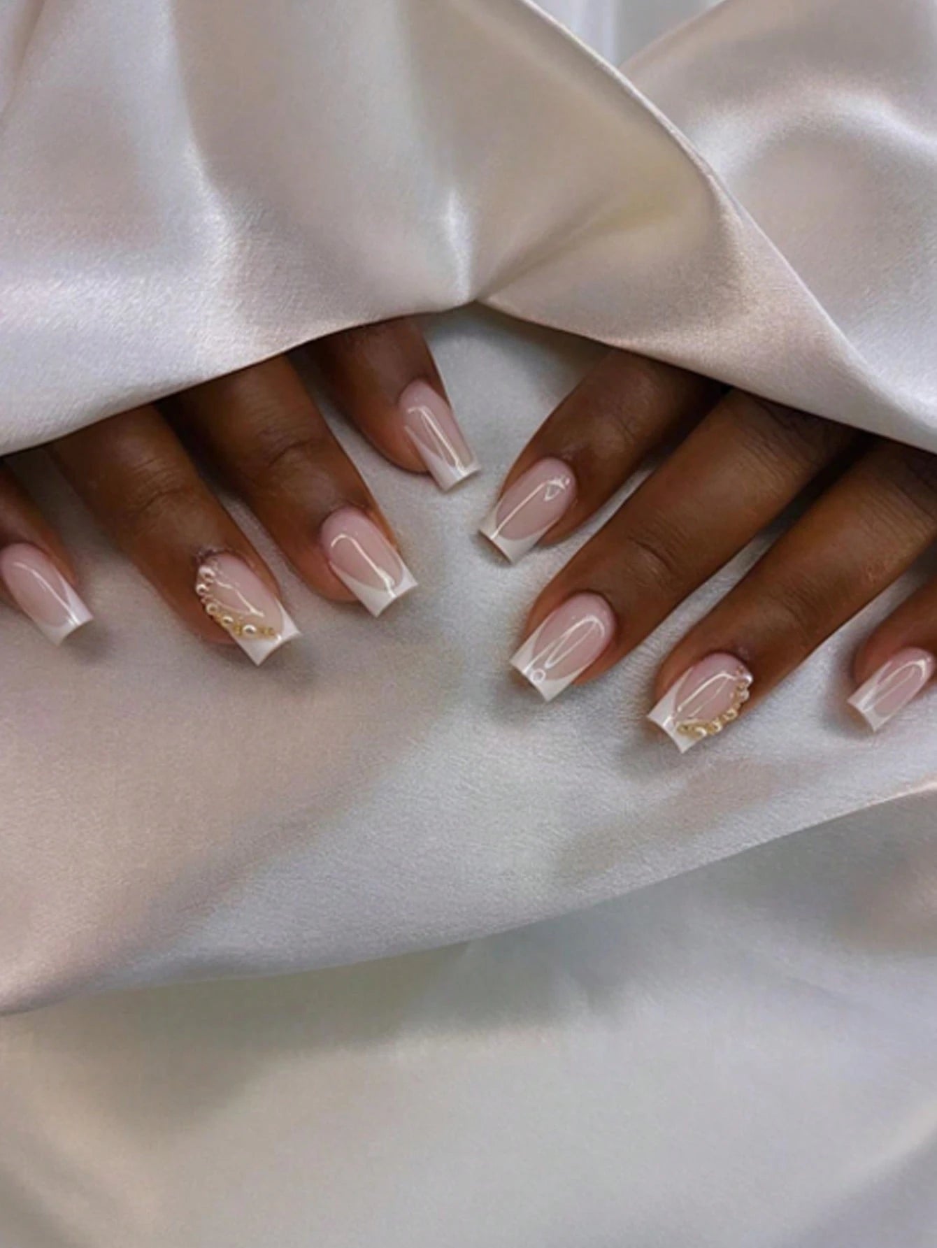24 pièces Ensemble de faux ongles 12