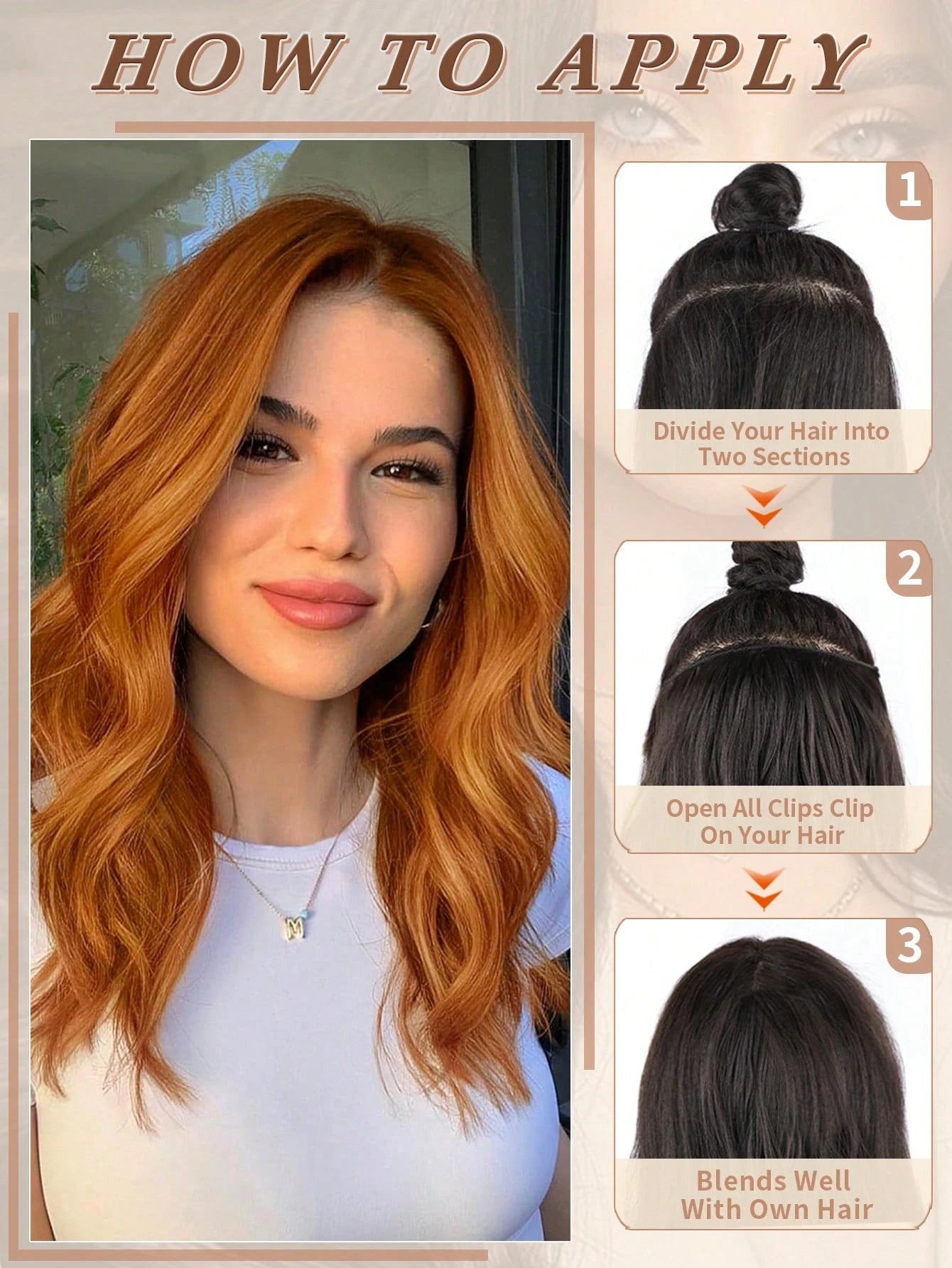 24 بوصة 12 وصلات شعر 24