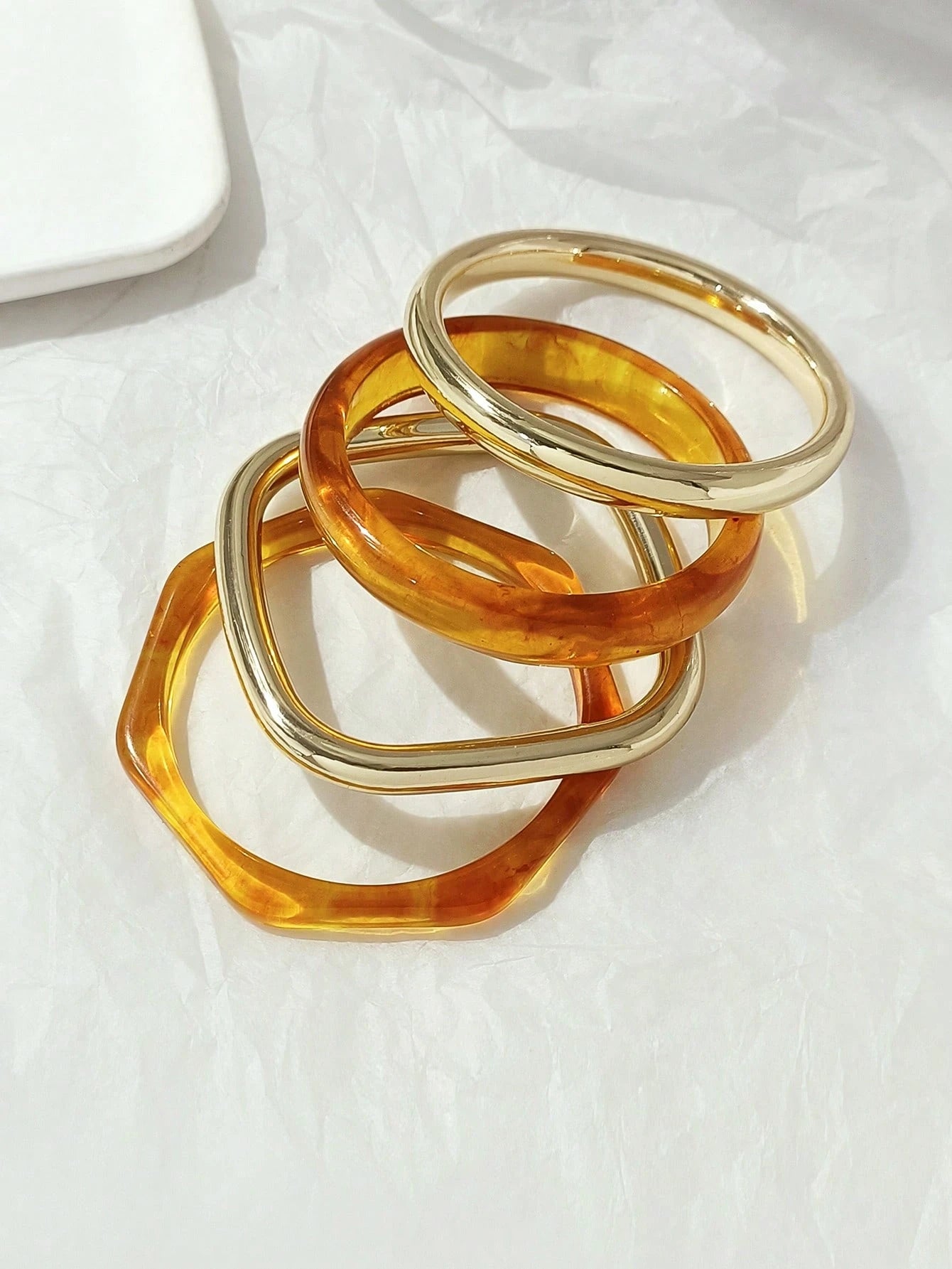 4 pièces Bracelet acrylique vintage 32