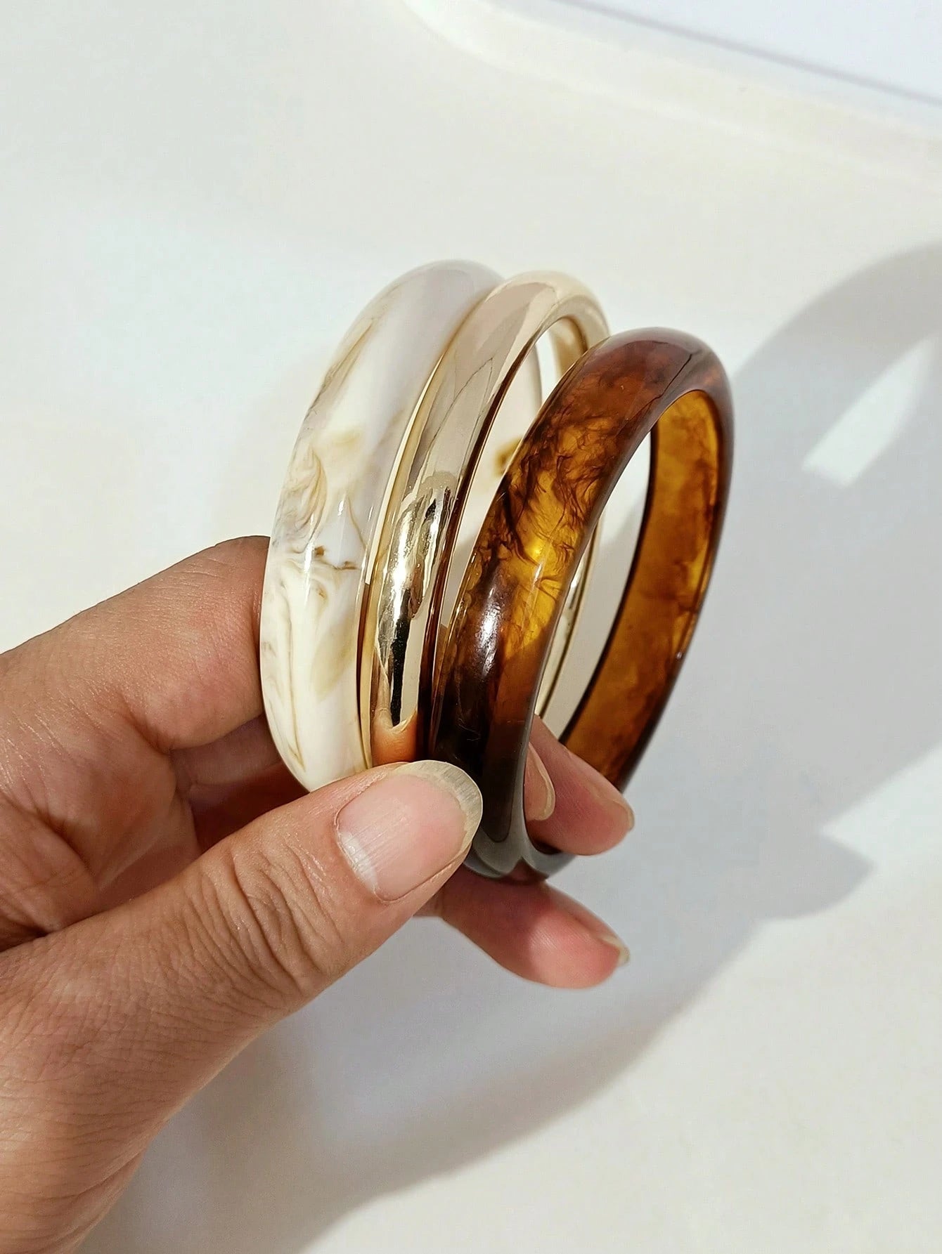 3 pièces Bracelet acrylique vintage 32