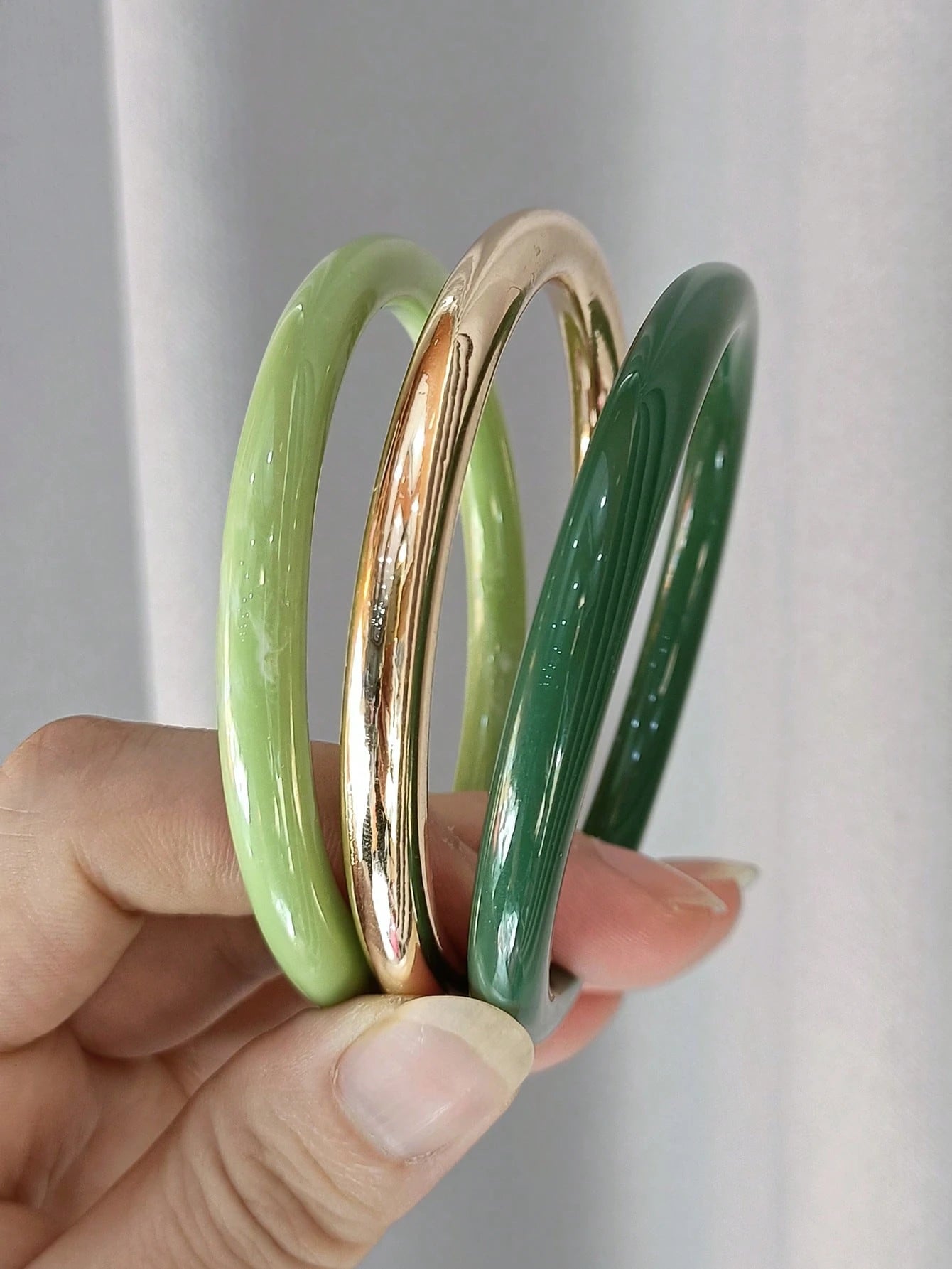 3 pièces Bracelet acrylique vintage 32