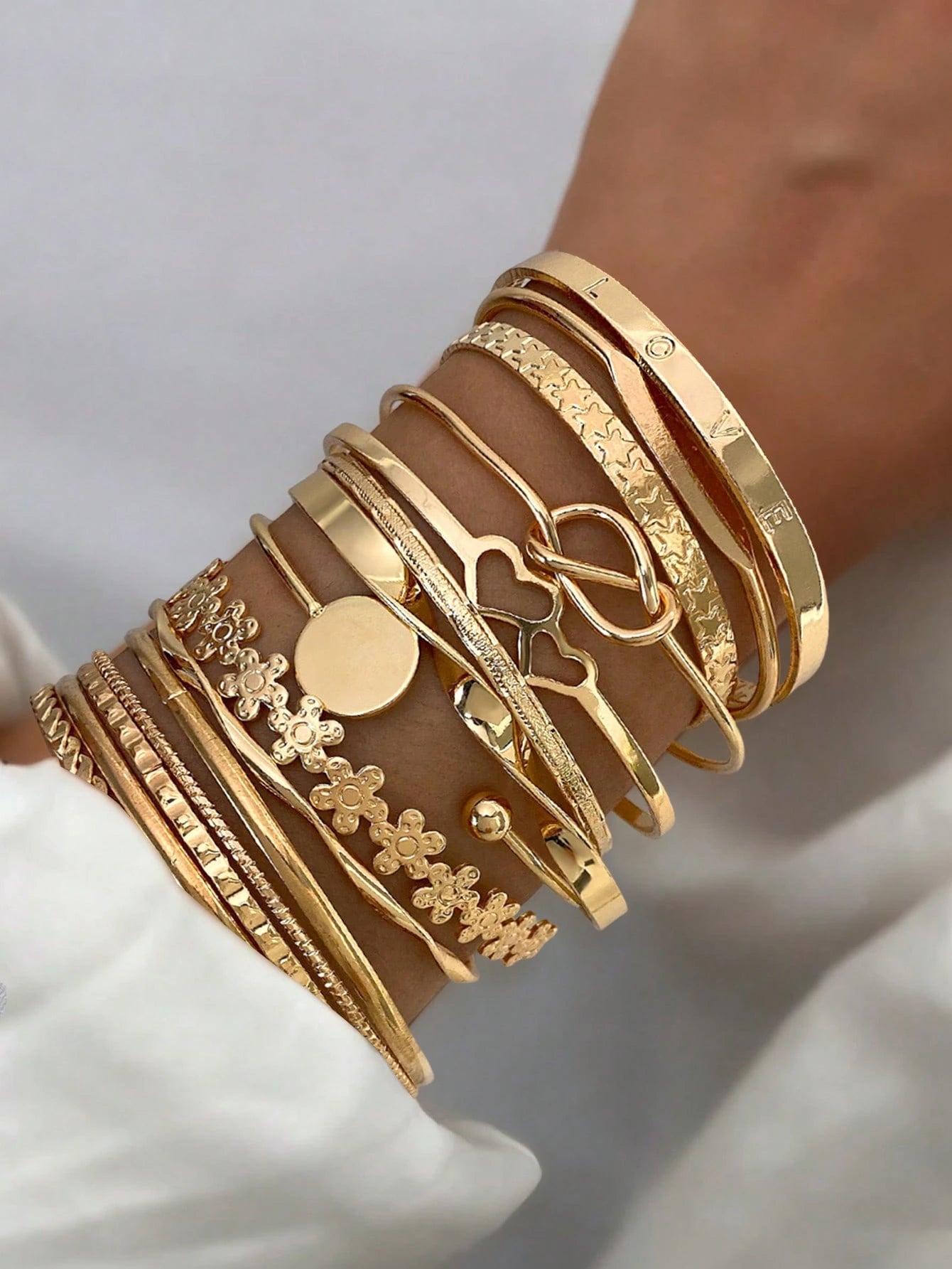 15 pièces Ensemble de bracelets 33