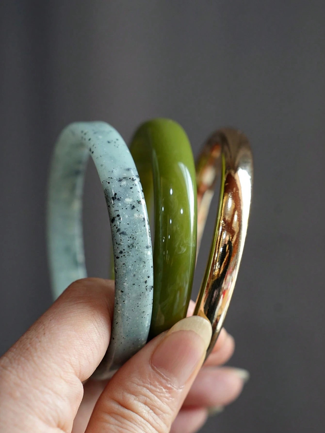 3 pièces Bracelet acrylique vintage 32