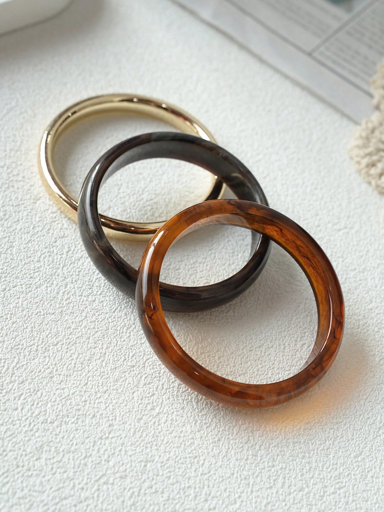 3 pièces Bracelet acrylique vintage 32