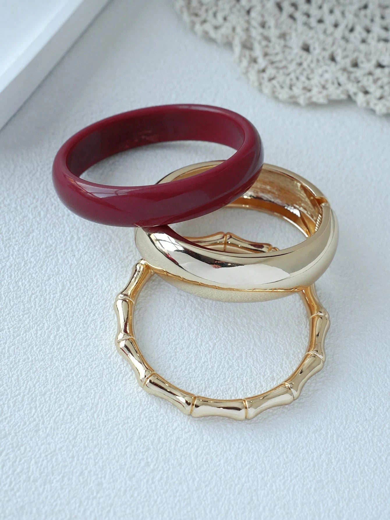 3 pièces Bracelet acrylique vintage 32