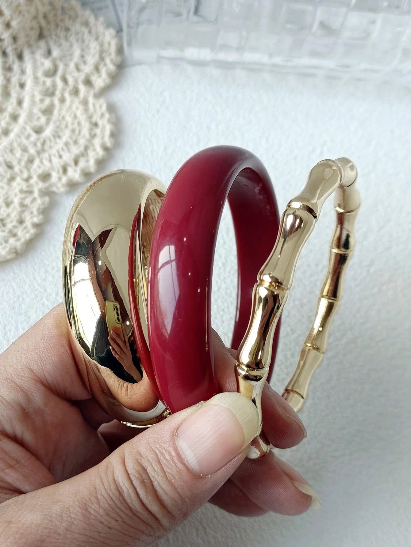 3 pièces Bracelet acrylique vintage 32