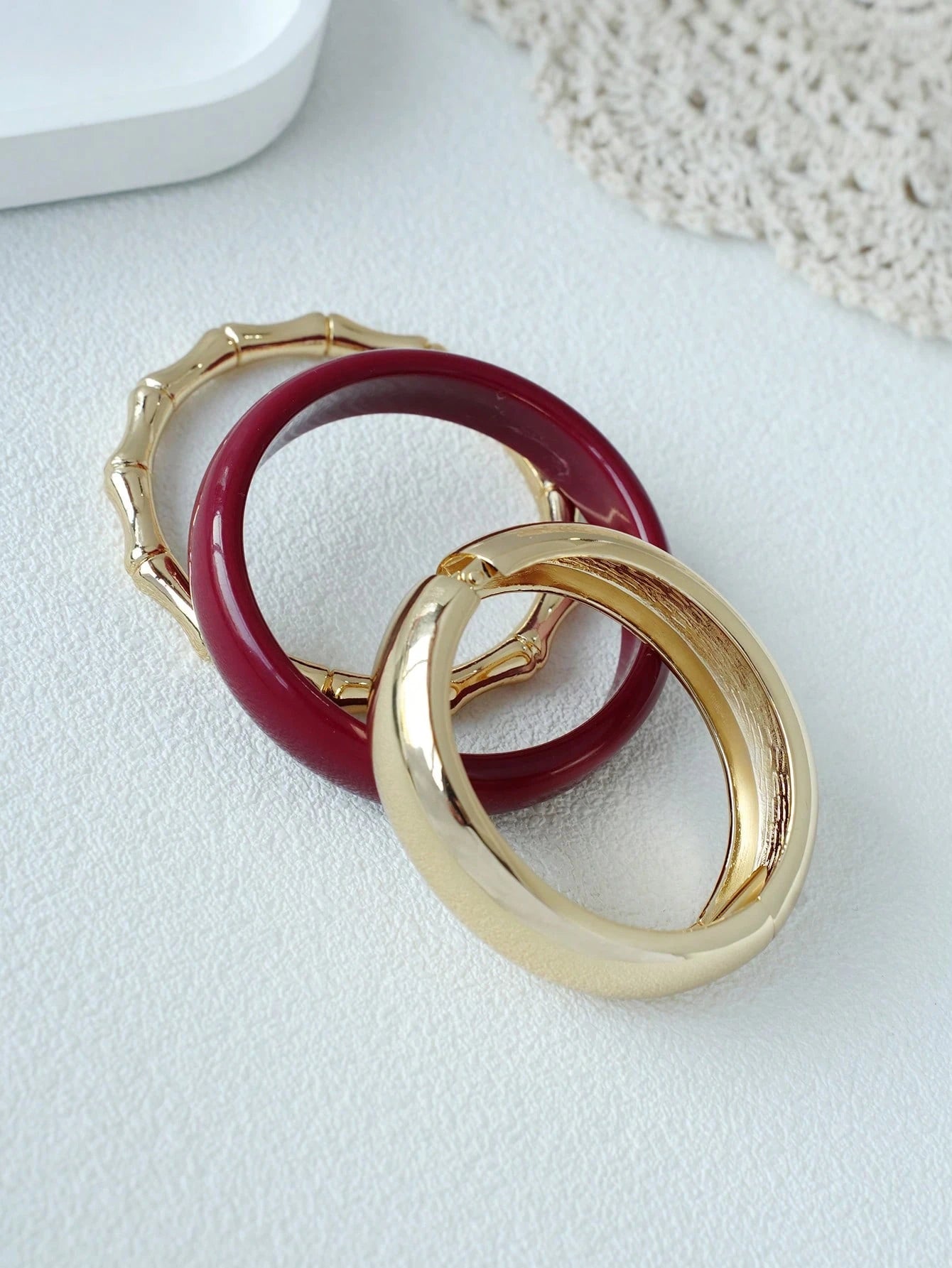 3 pièces Bracelet acrylique vintage 32