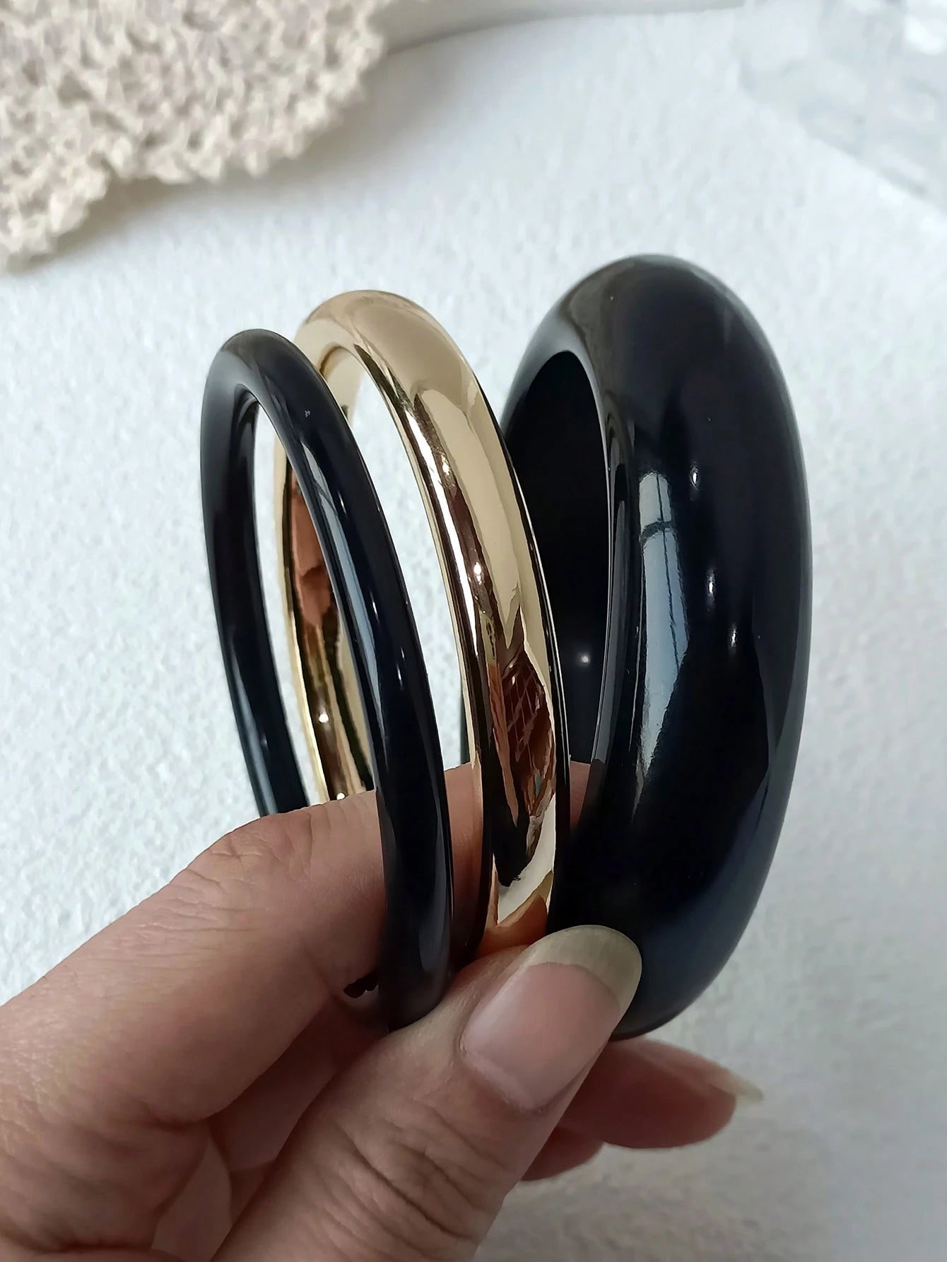 3 pièces Bracelet acrylique vintage 32
