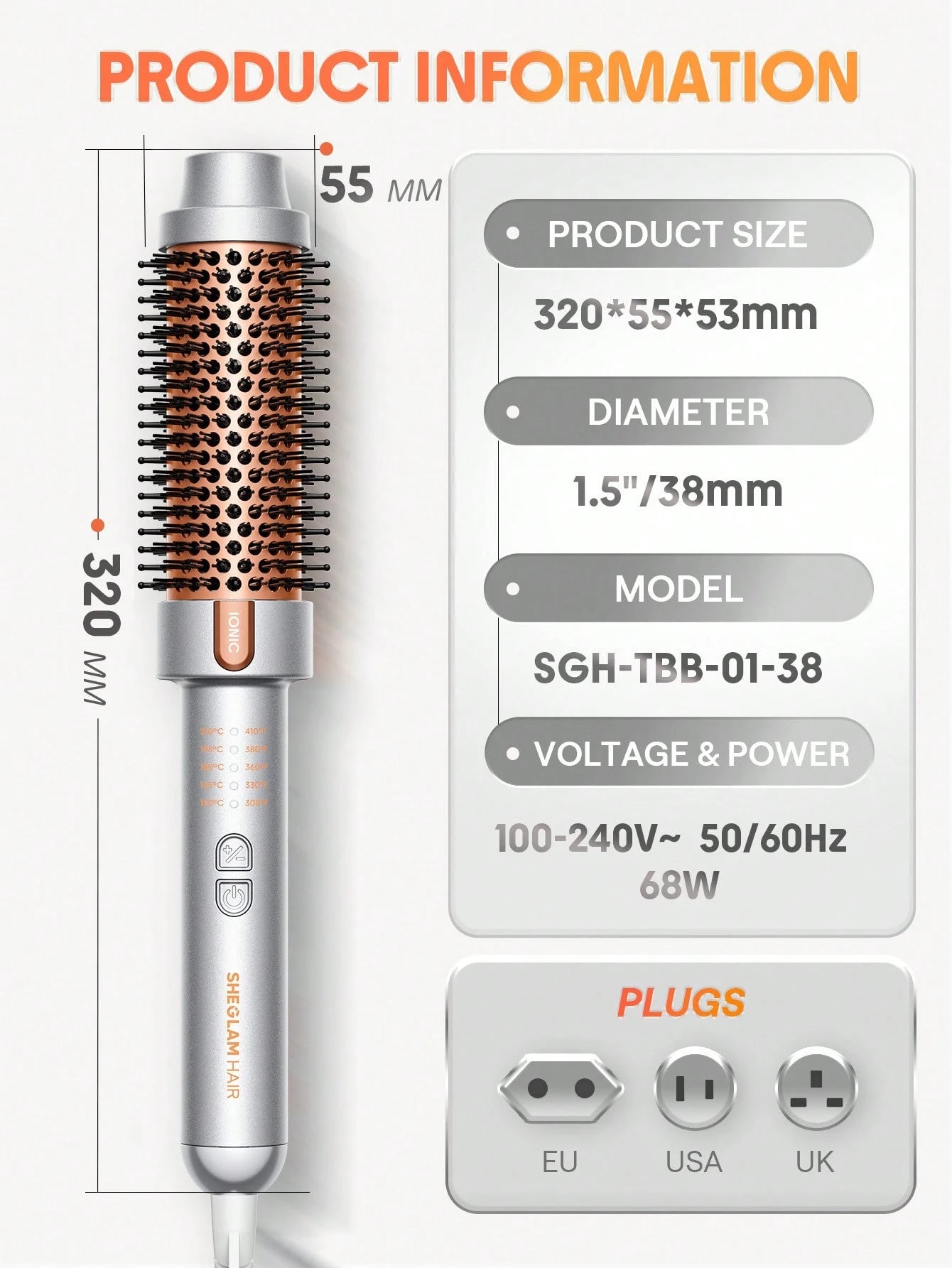 فرشاة حرارية It-Curl 16