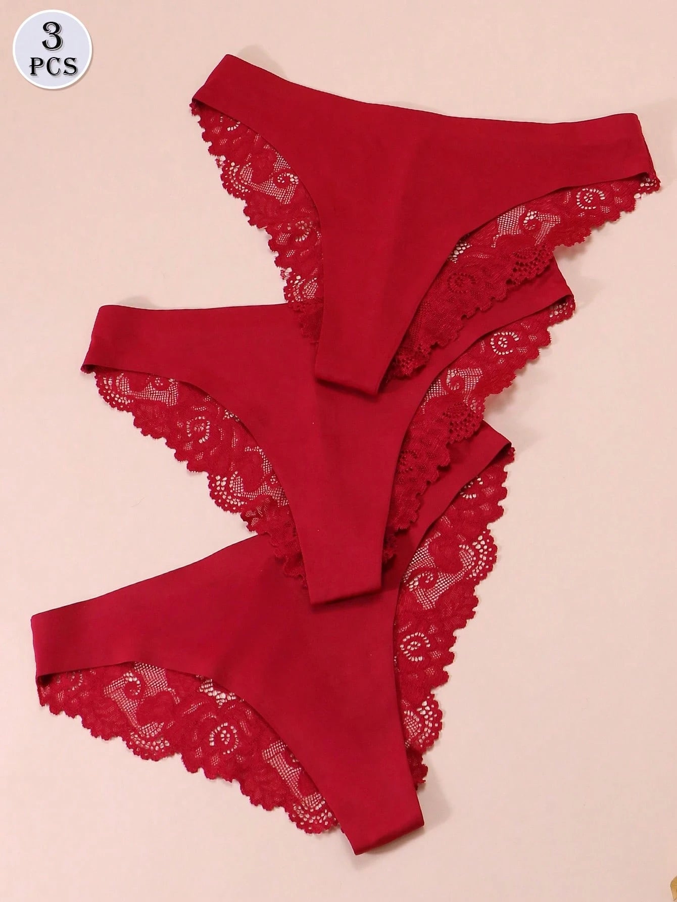 3 pièces Set Culottes en dentelle 15