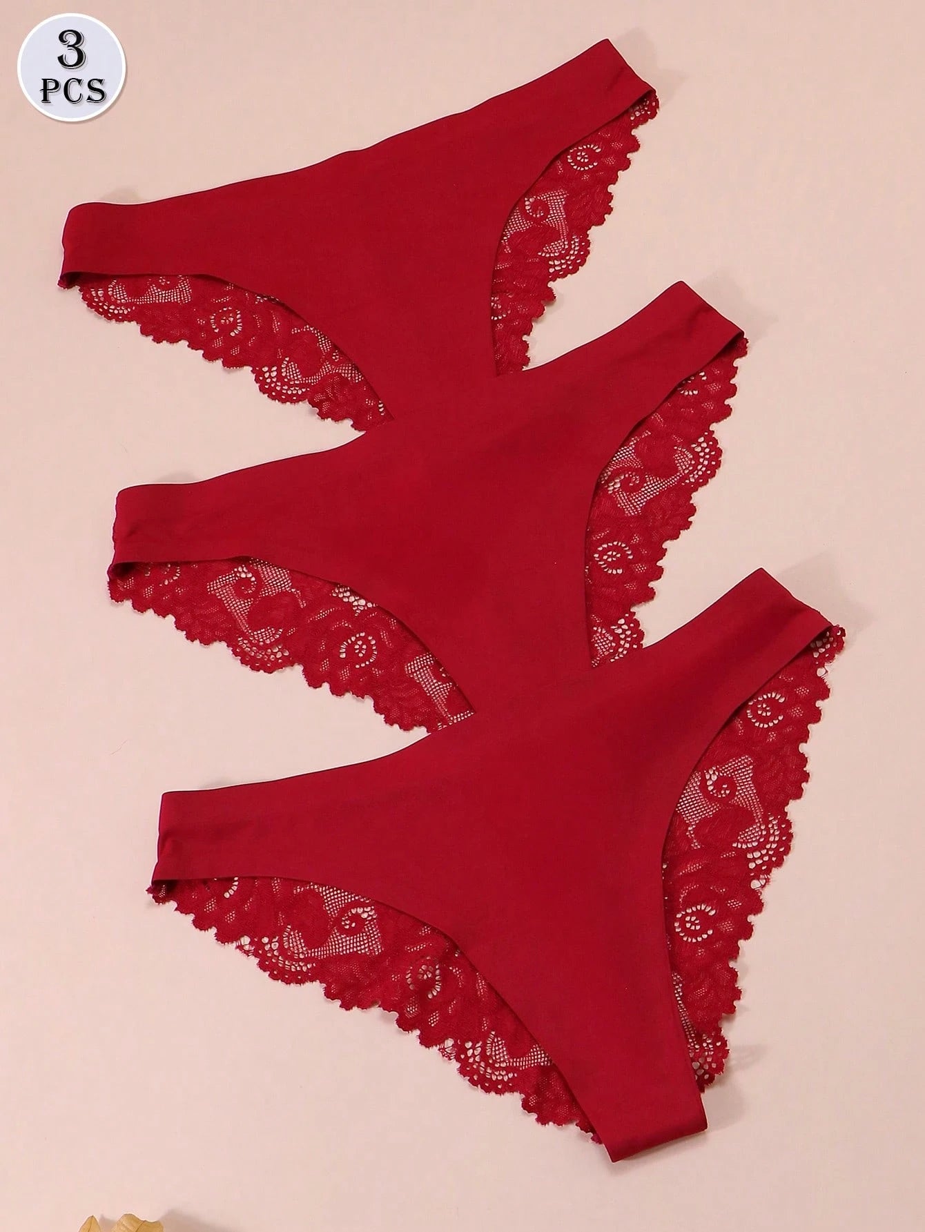 3 pièces Set Culottes en dentelle 15