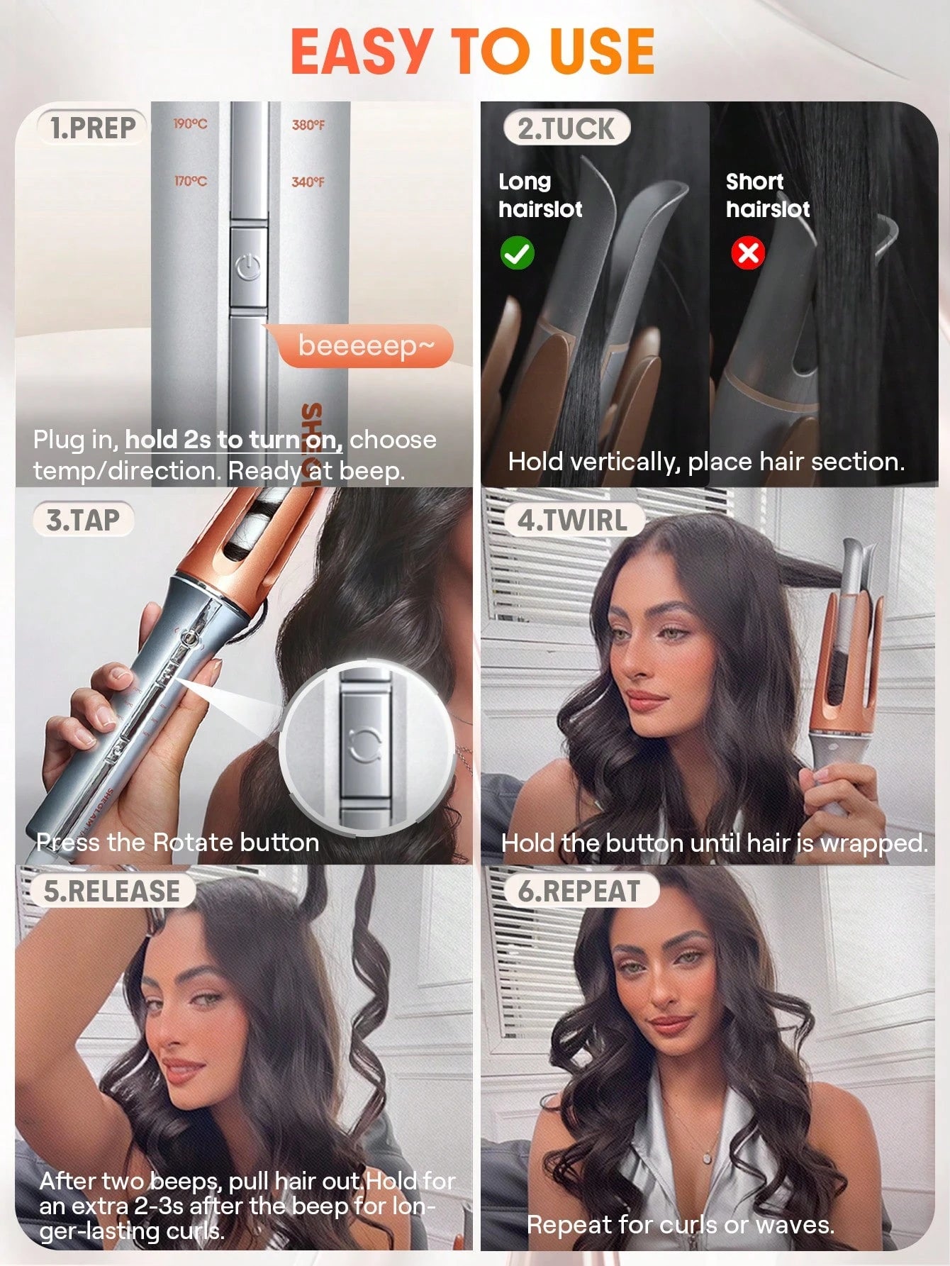 مكواة تجعيد أوتوماتيكية بلمسة واحدة It-Curl 17