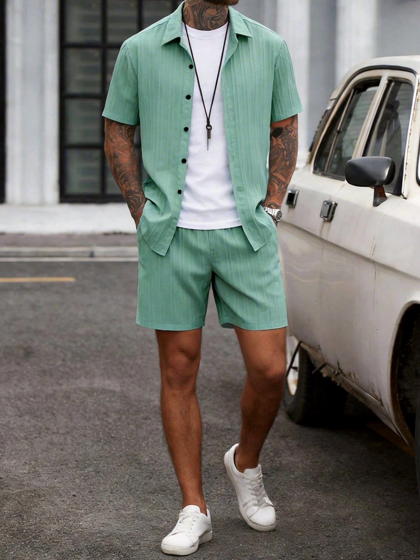 Homme Chemise à boutons 03