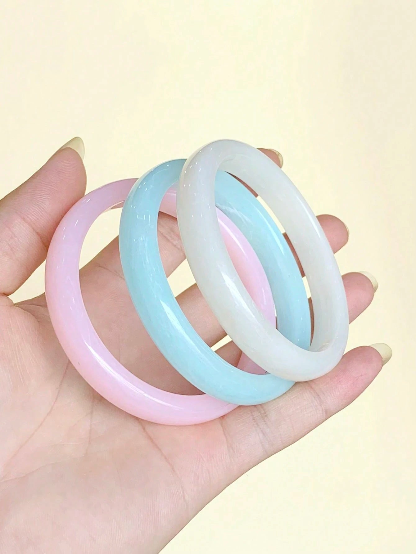 3 pièces Bracelet acrylique vintage 32
