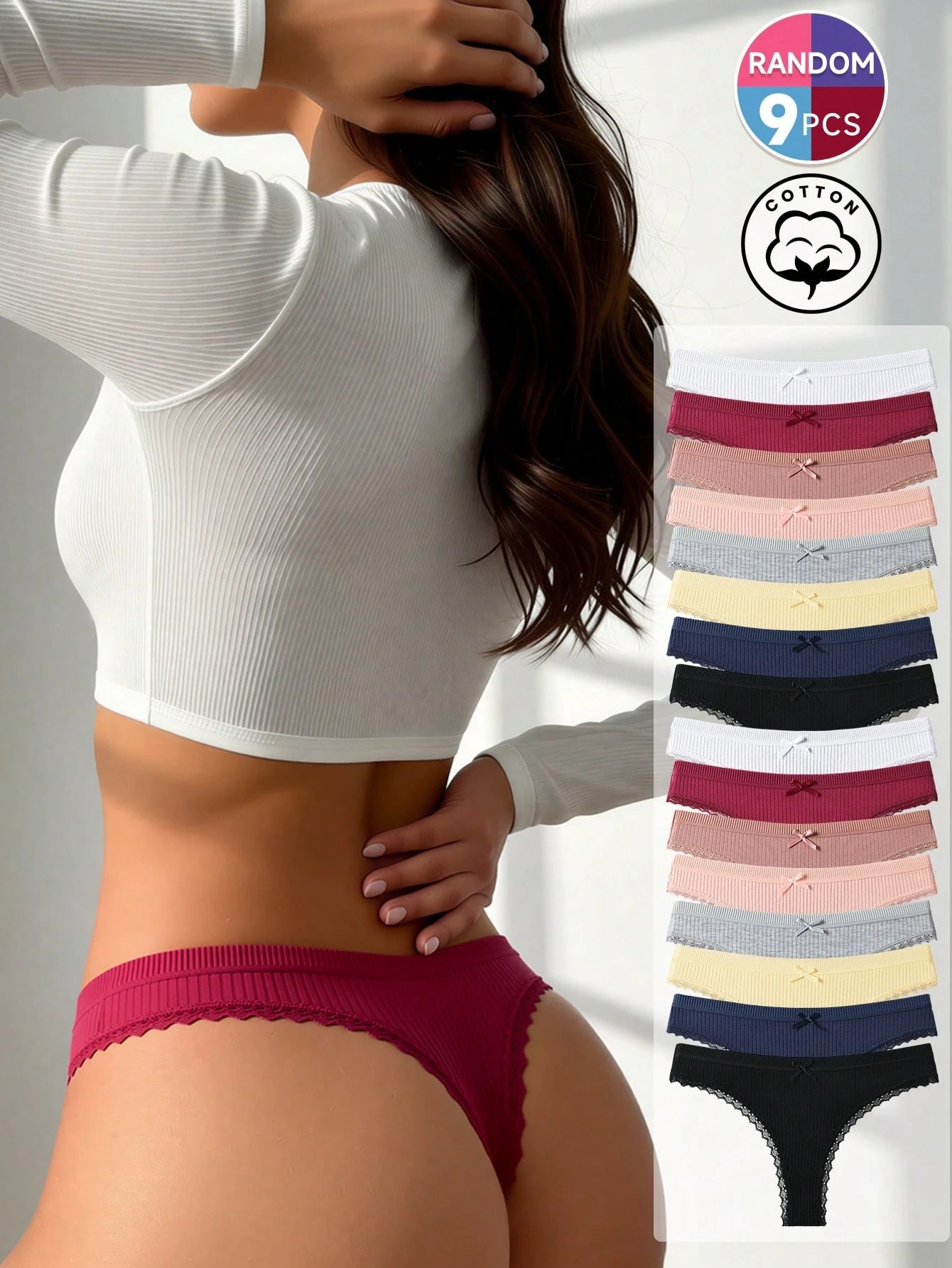 9 pièces/Paquet Culottes 16