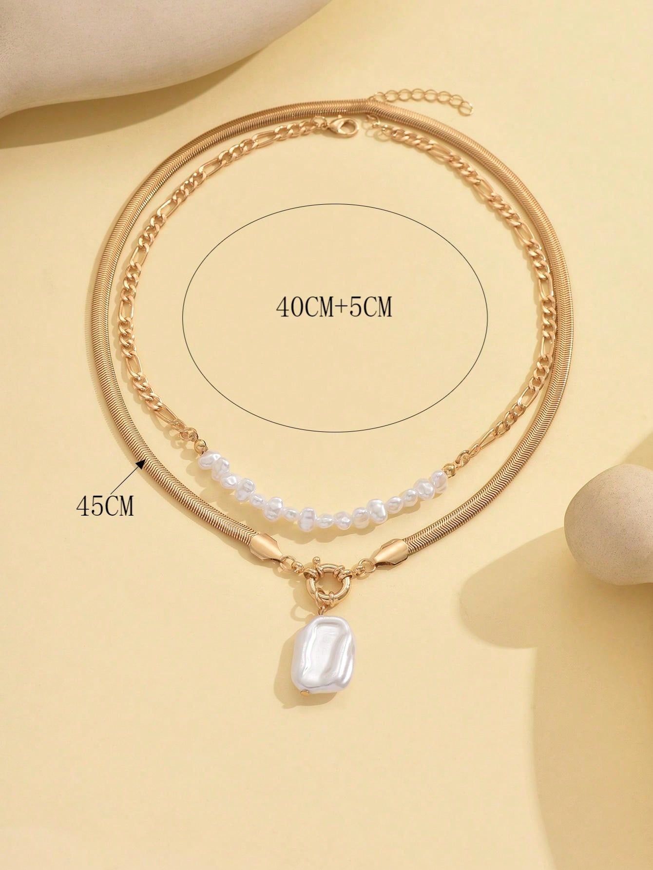 2 pièces Ensemble de colliers 14