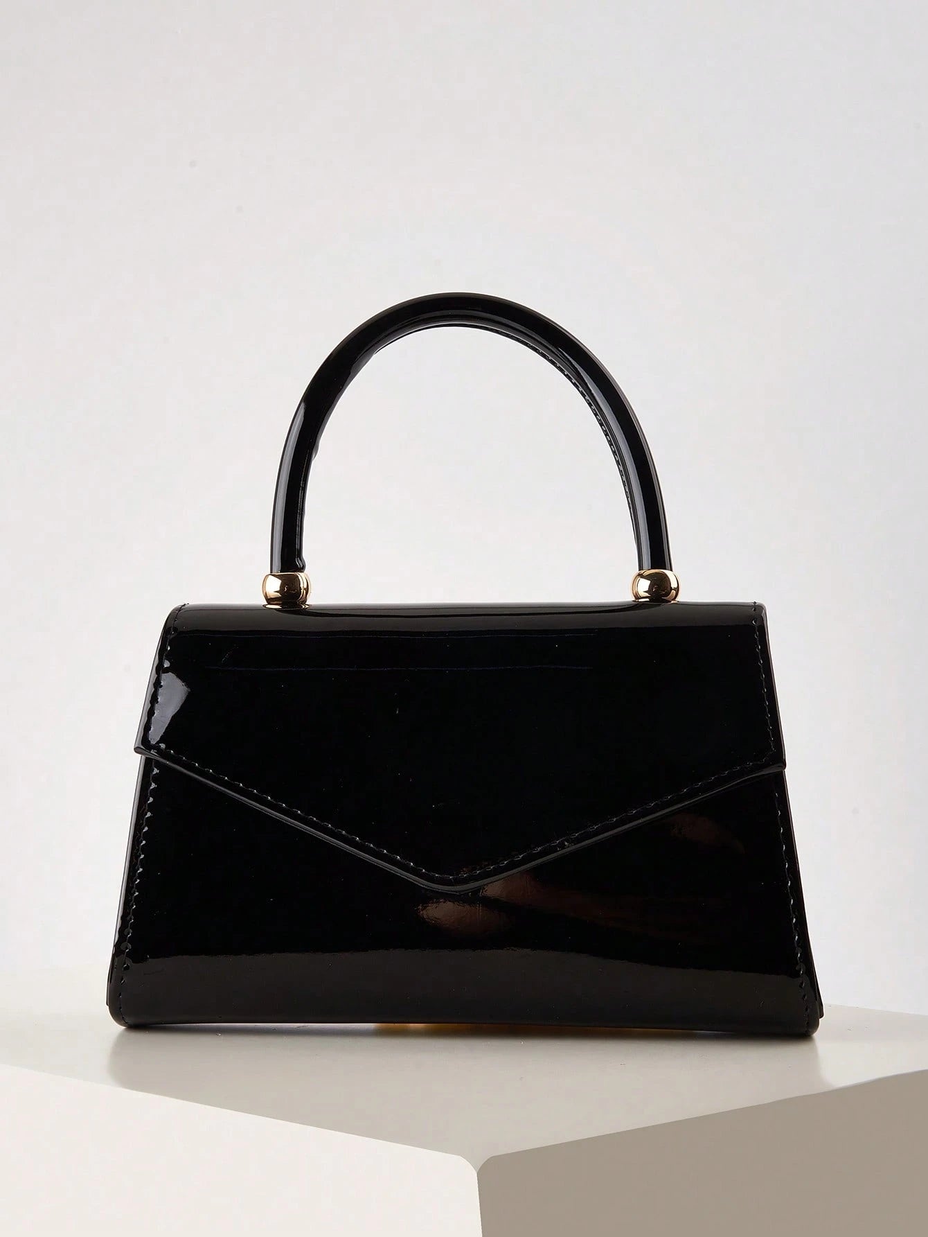 Sac à main miroir de couleur unie