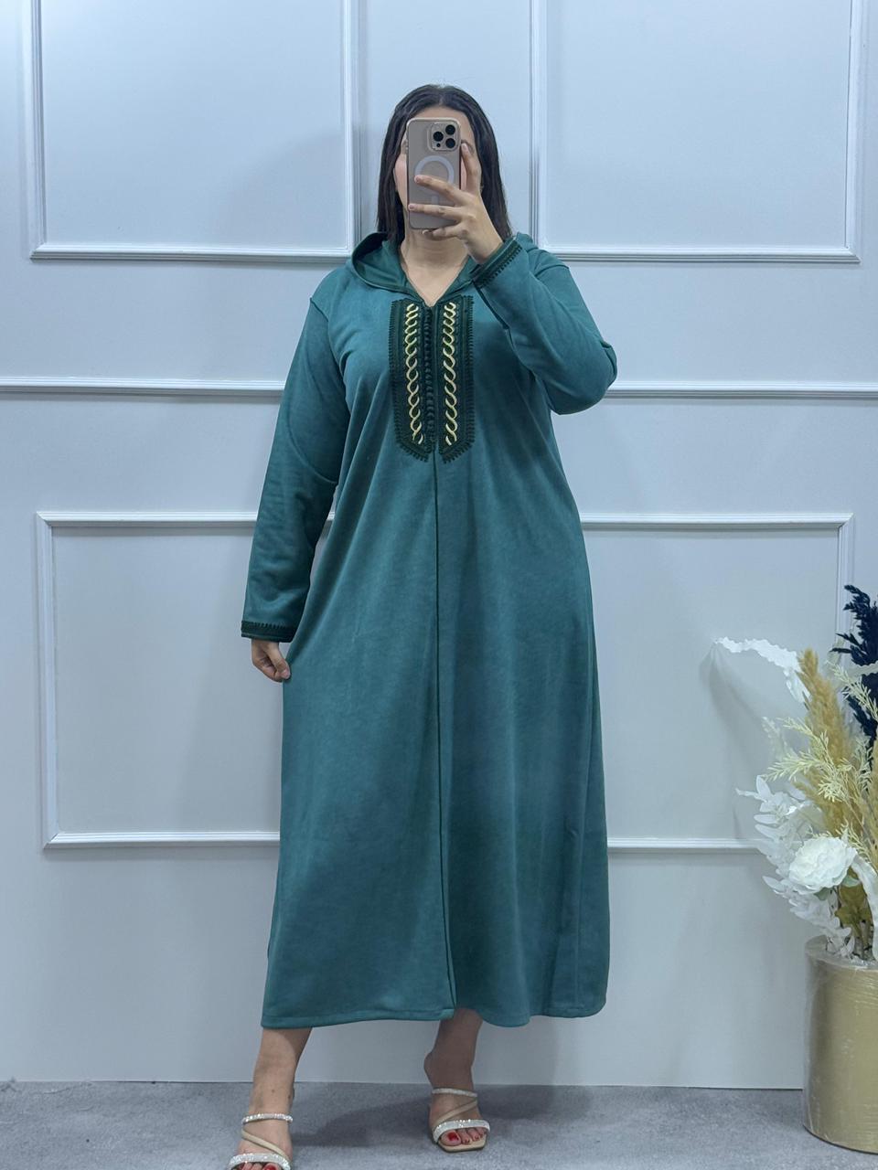 Jellaba Vert sauge profond