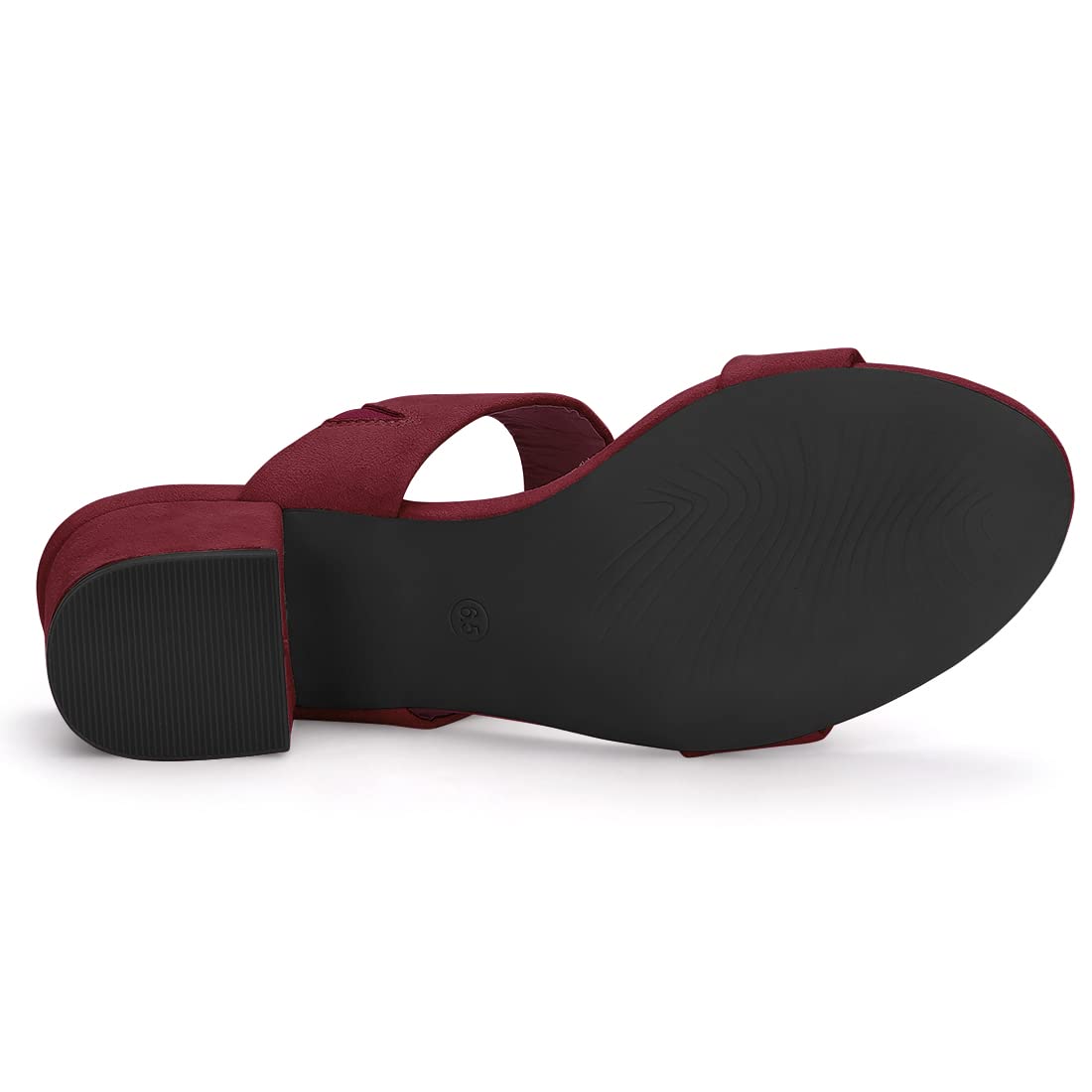 Sandales Femme Bout Ouvert Bourgogne E