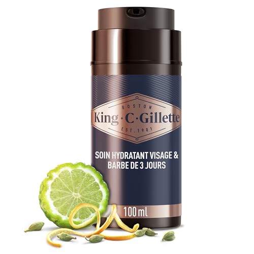 Gillette King C–Soin Hydratant Visage & Barbe Courte E