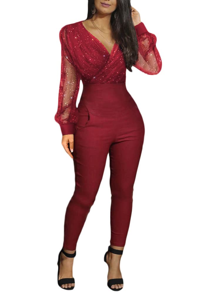 Combinaison Longue Sans Manches E Rouge G