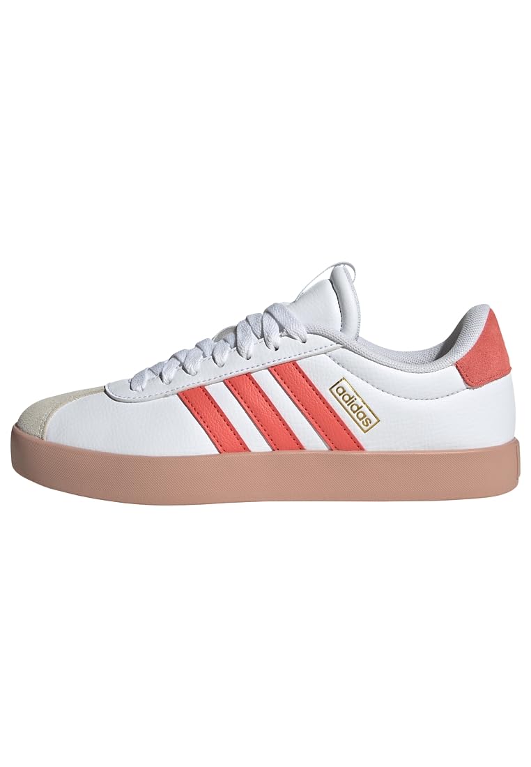 Adidas VL Court 3.0 Femme Cloud White Preloved Scarlet Gold Metallic F