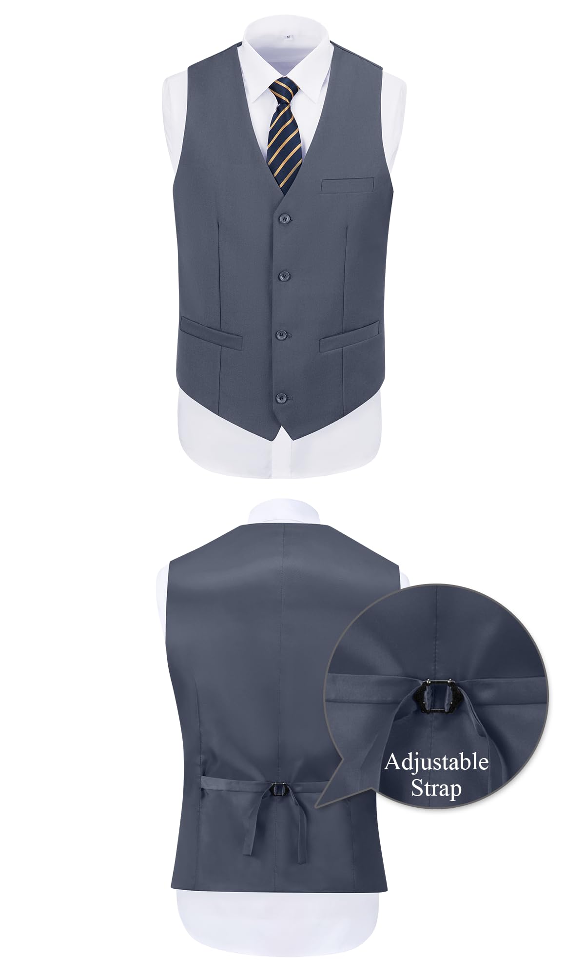 Costume Homme 3 Pièces Gris Foncé H