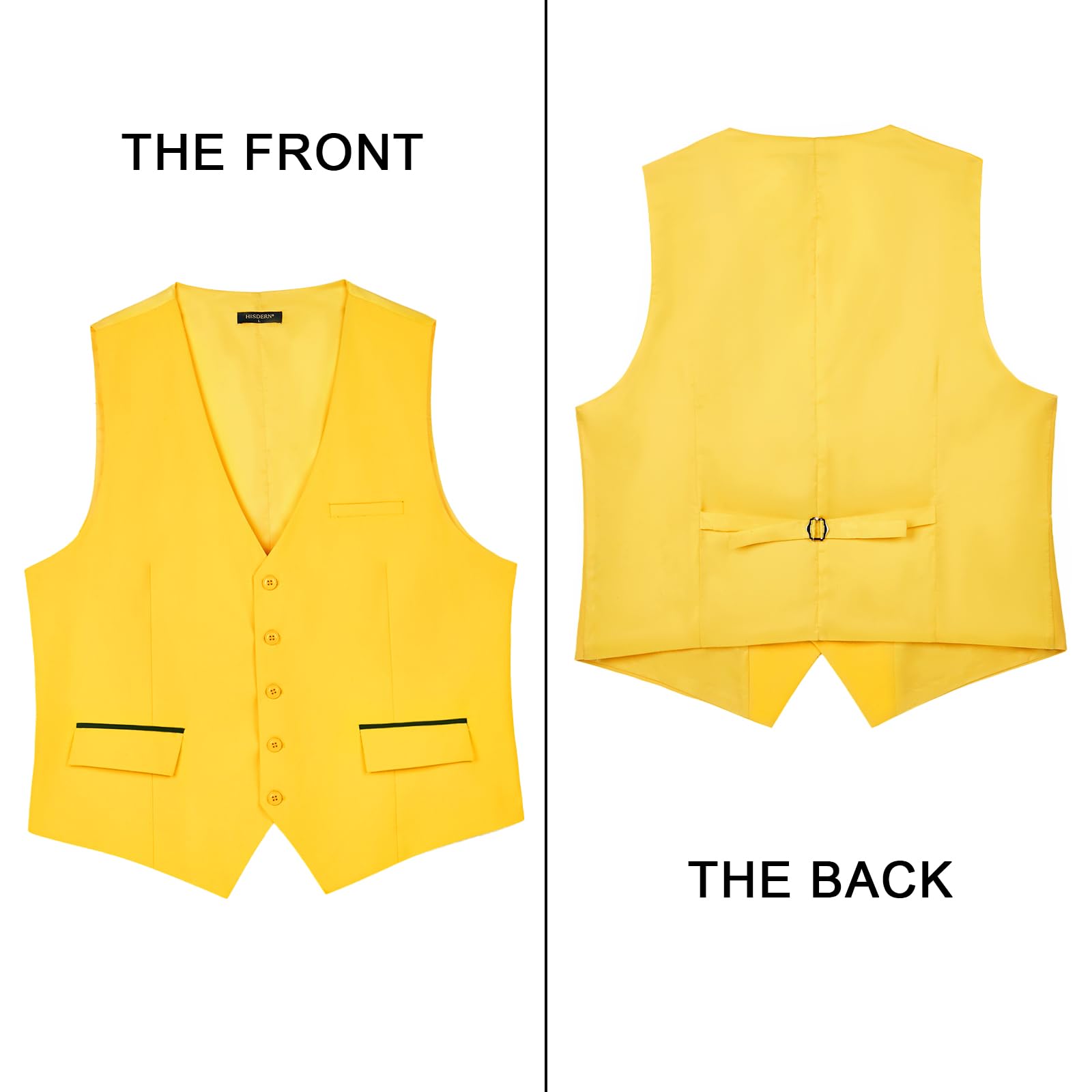 Gilet Costume Homme Jaune Foncé D