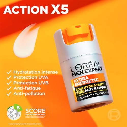 L’Oréal Men Soin Hydratant Energetic  Anti-Fatigue FPS15 I