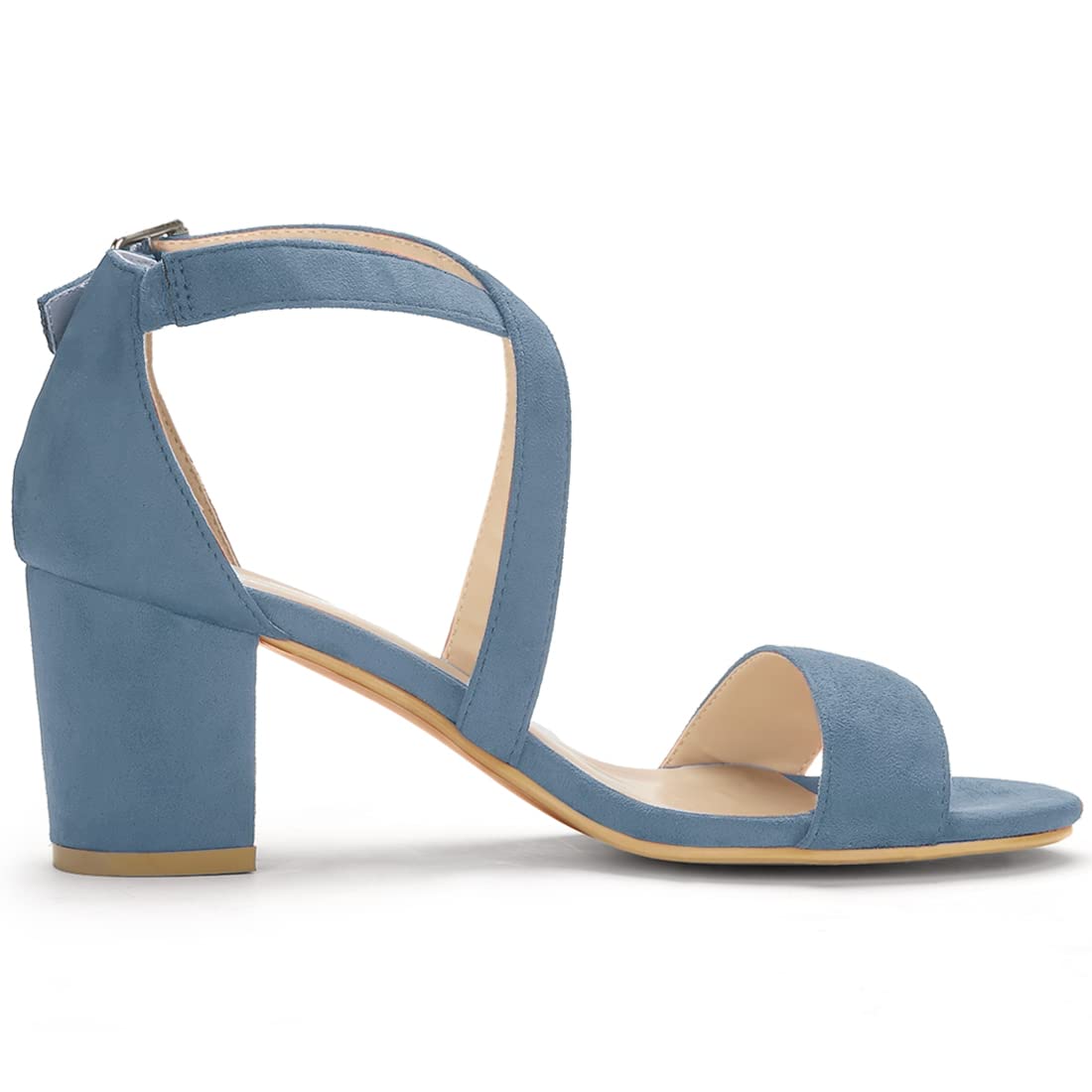 Sandales à Talon Carré Dunstblau C