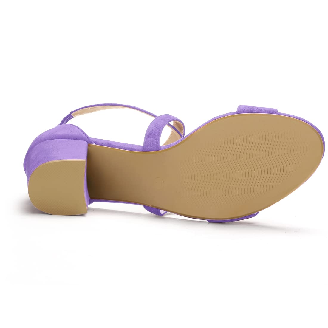 Sandales à Talon Carré Mauve C