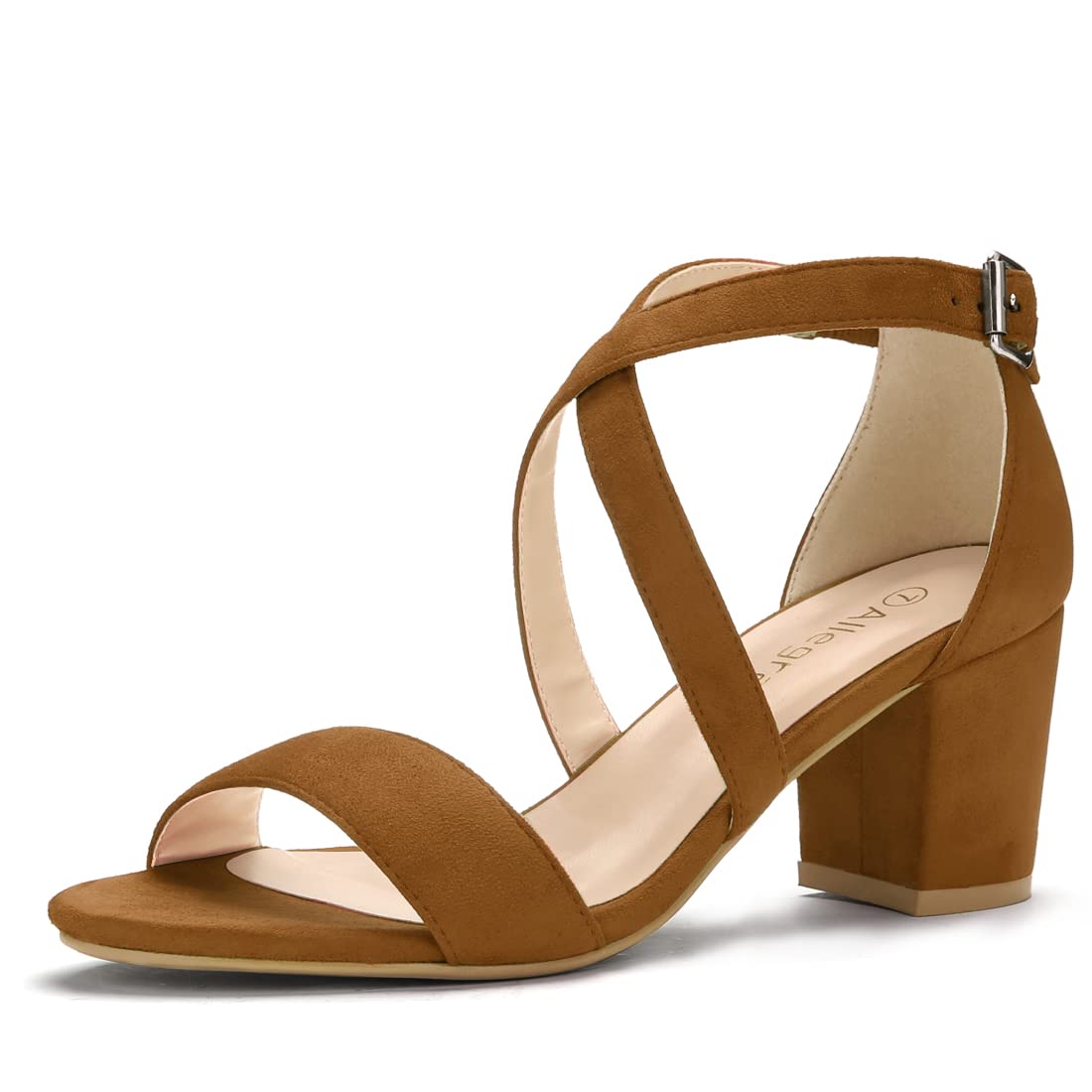 Sandales à Talon Carré Brun C