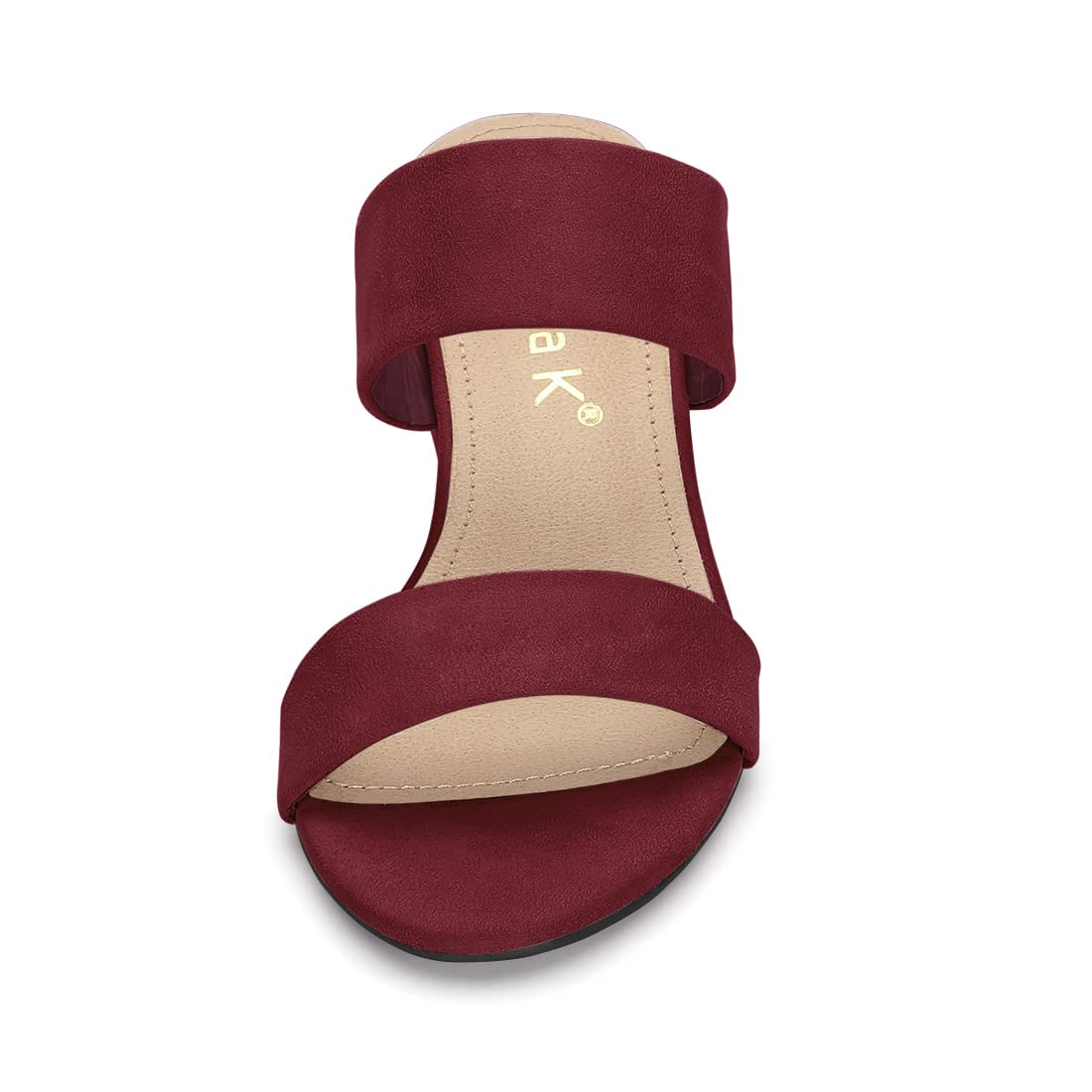 Sandales Femme Bout Ouvert Bourgogne E