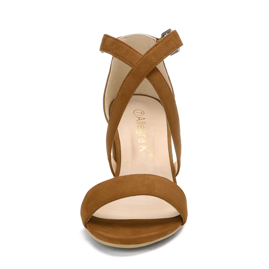 Sandales à Talon Carré Brun C