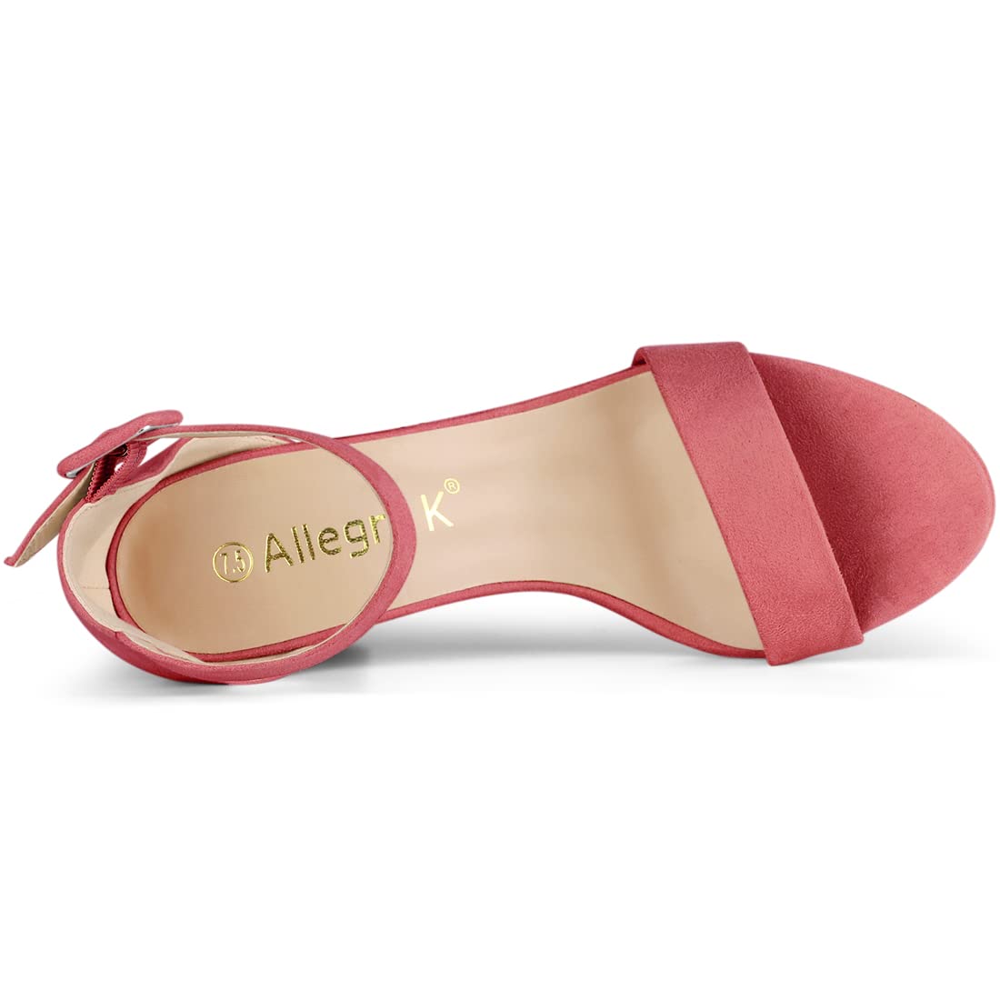 Sandales Femme à Bout Ouvert Rouge Pastèque B