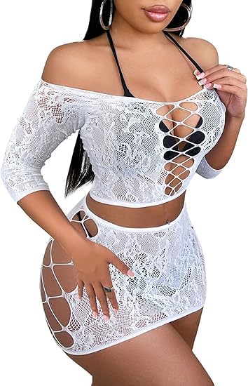 Ensemble de Lingerie Femme Blanc A