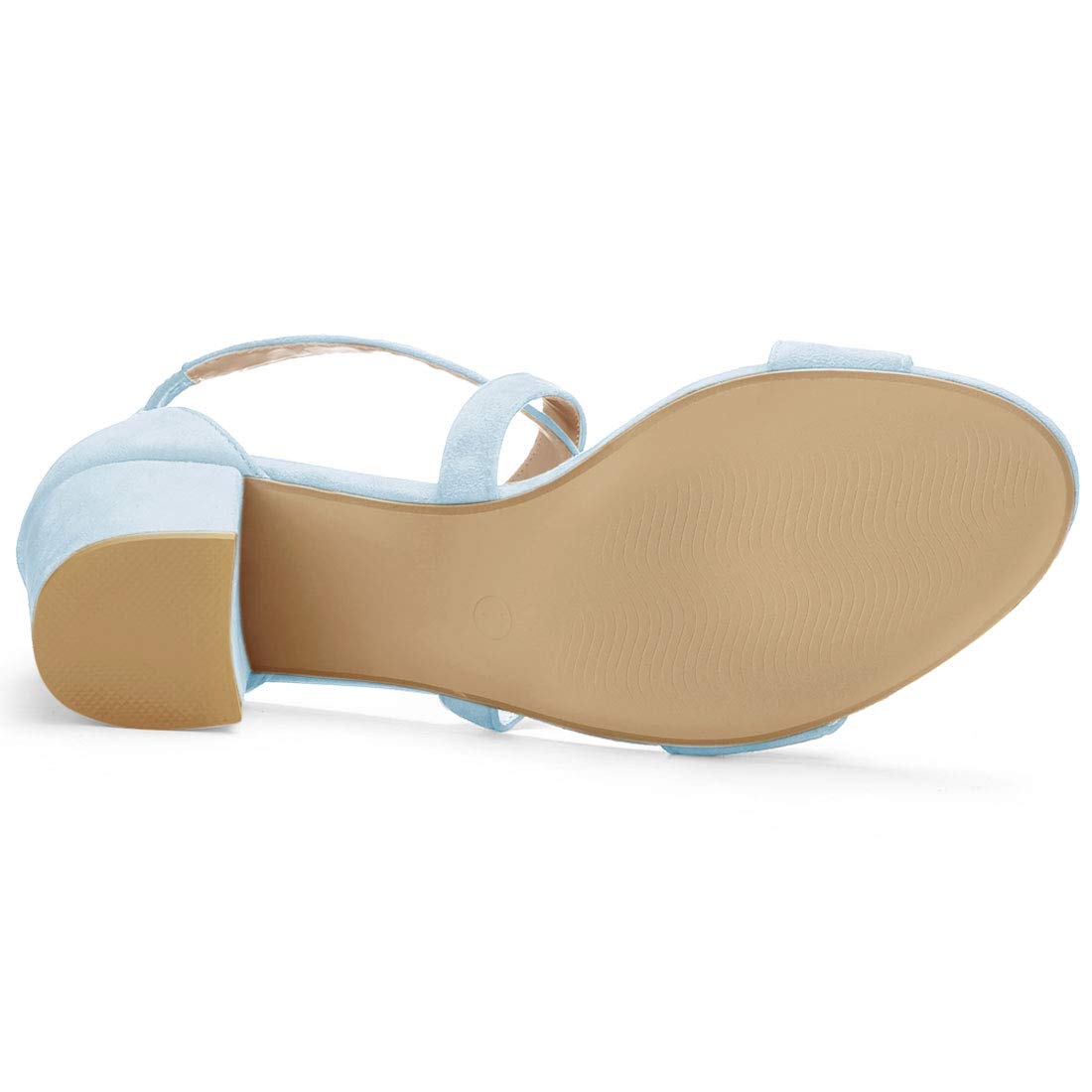 Sandales à Talon Carré Bleu C