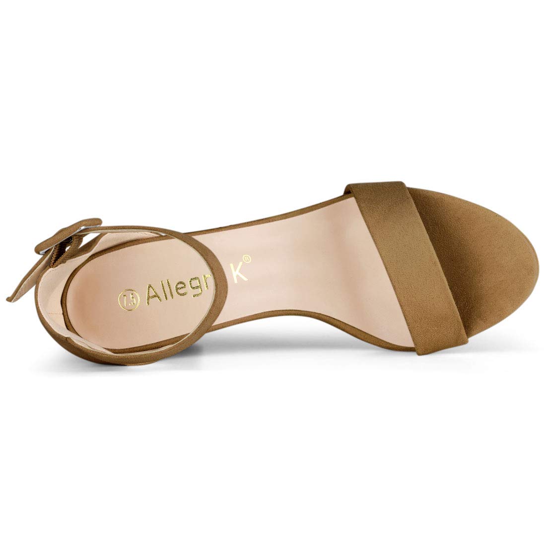 Sandales Femme à Bout Ouvert Marron Foncé B