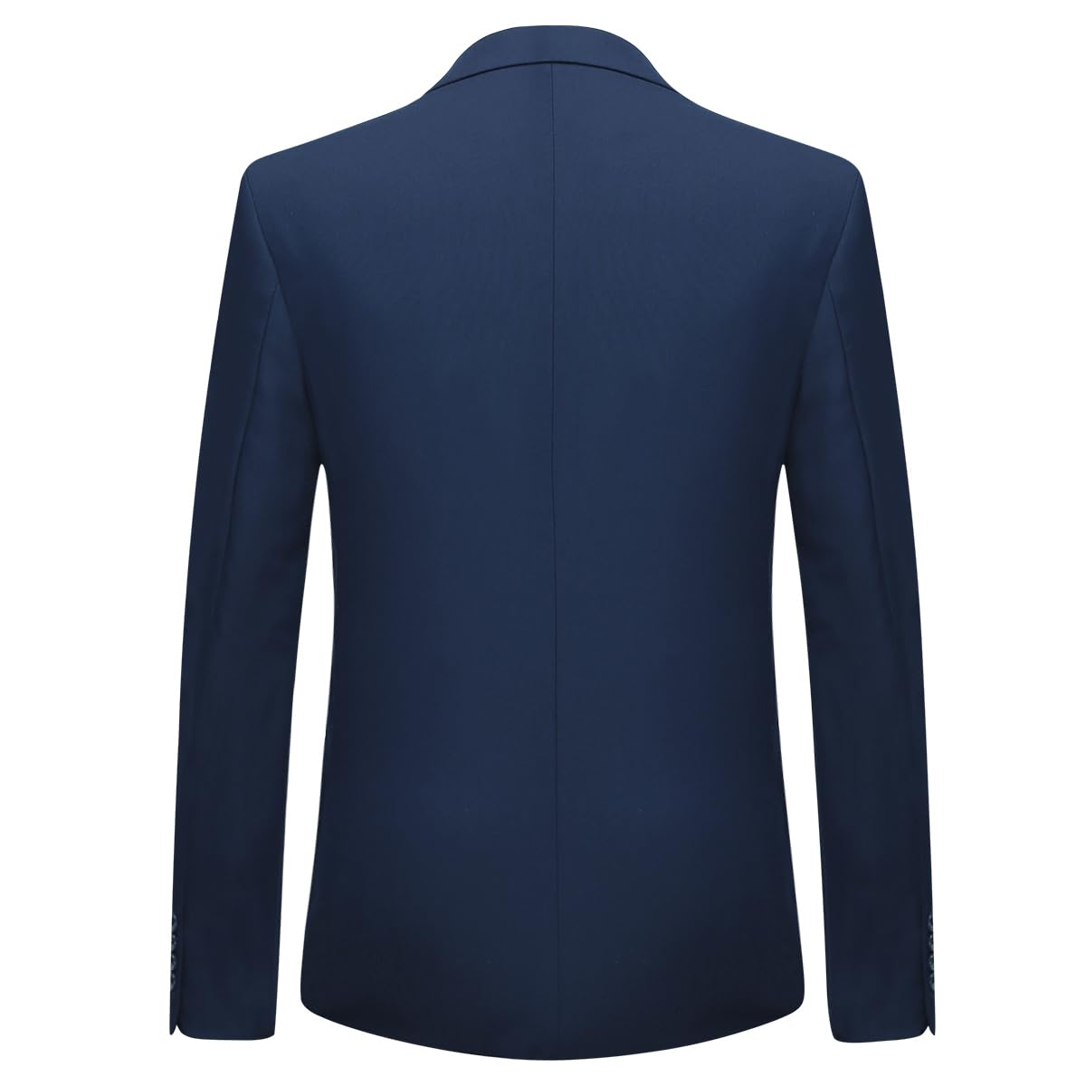 Costume Homme Slim Fit Deux Pièces Deux Boutons Bleu Marine A