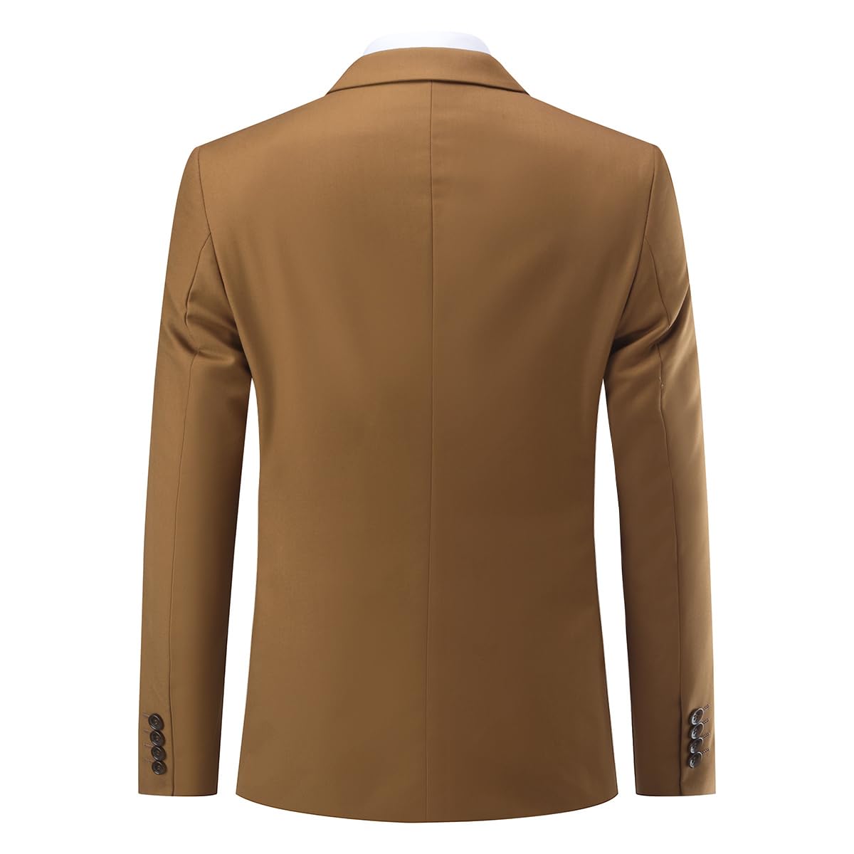 Costume Homme Slim Fit Deux Pièces Deux Boutons Café A