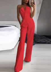 Combinaison Longue Sans Manches C Rouge G