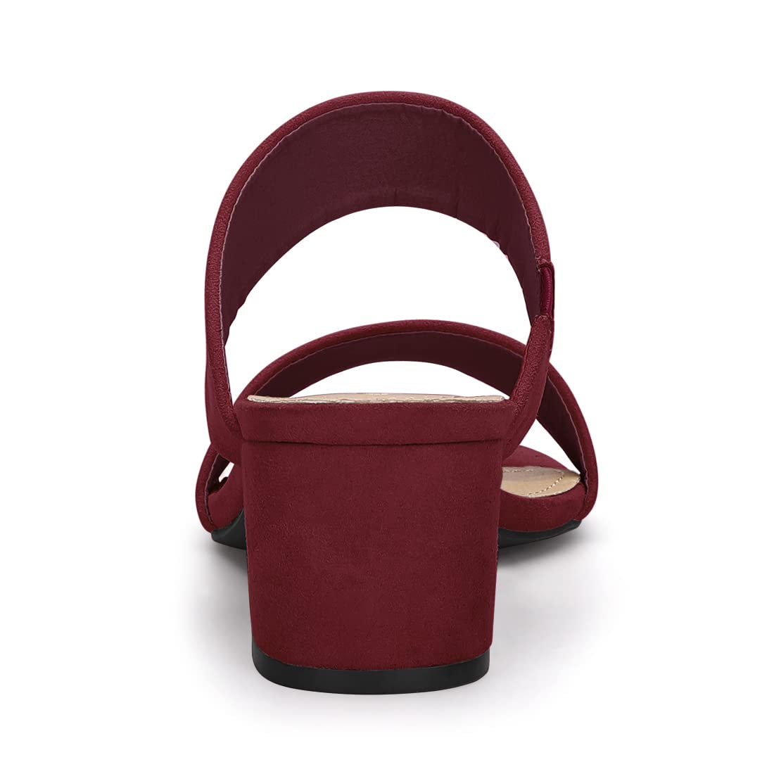 Sandales Femme Bout Ouvert Bourgogne E