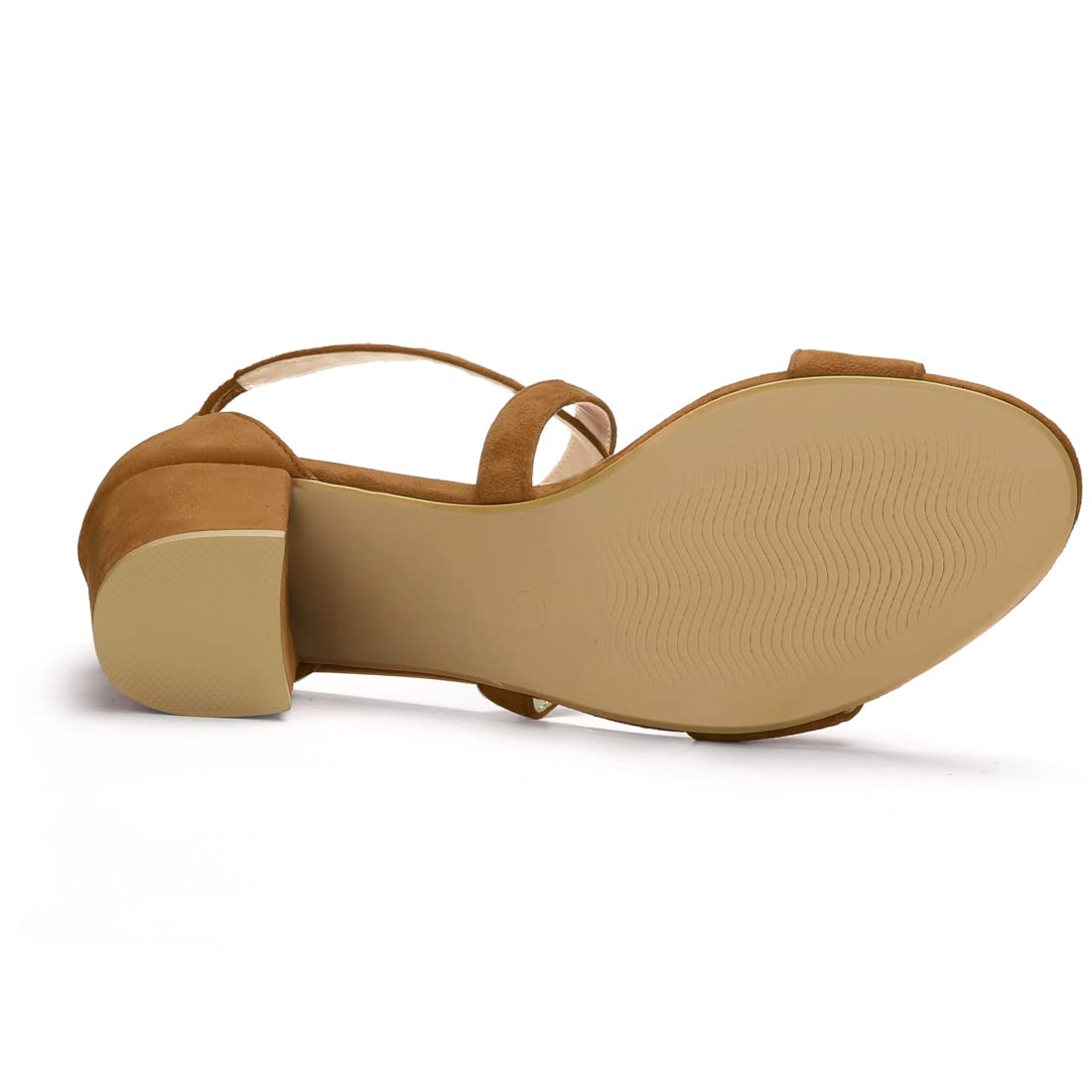 Sandales à Talon Carré Brun C