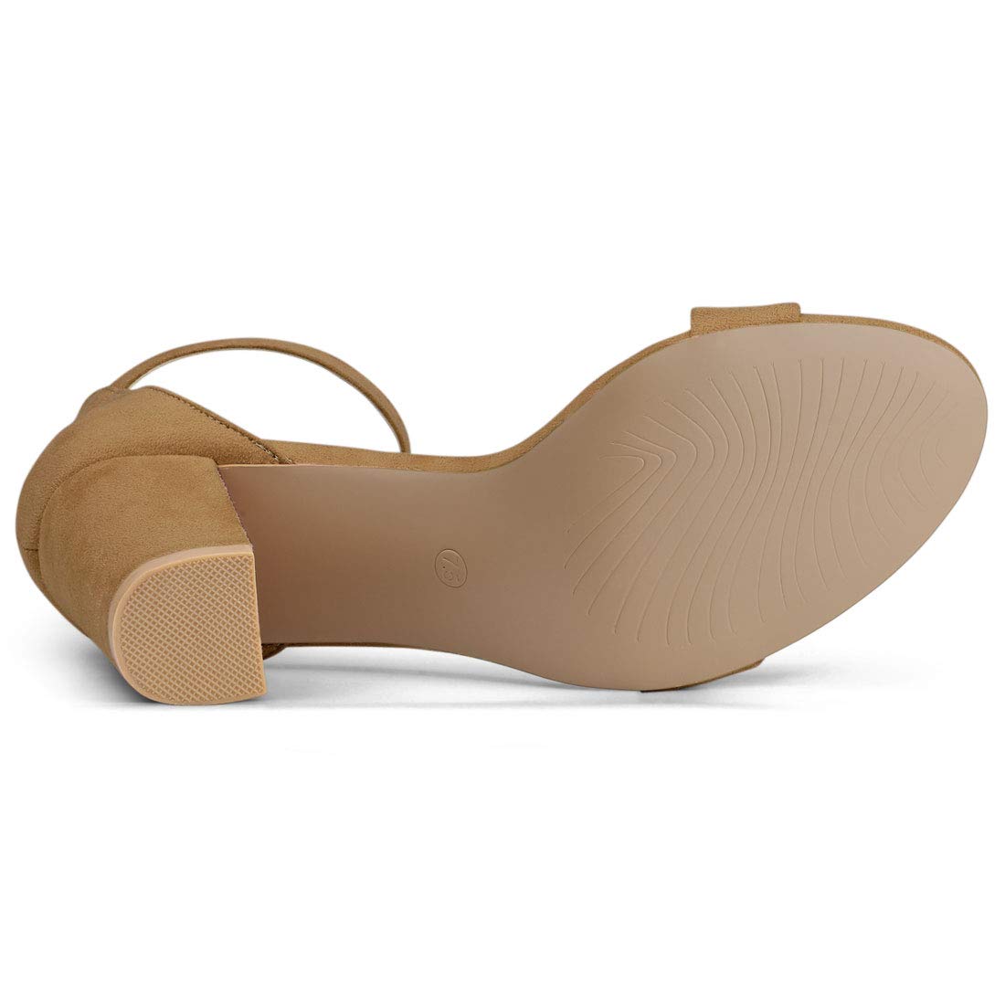 Sandales Femme à Bout Ouvert Marron Foncé B